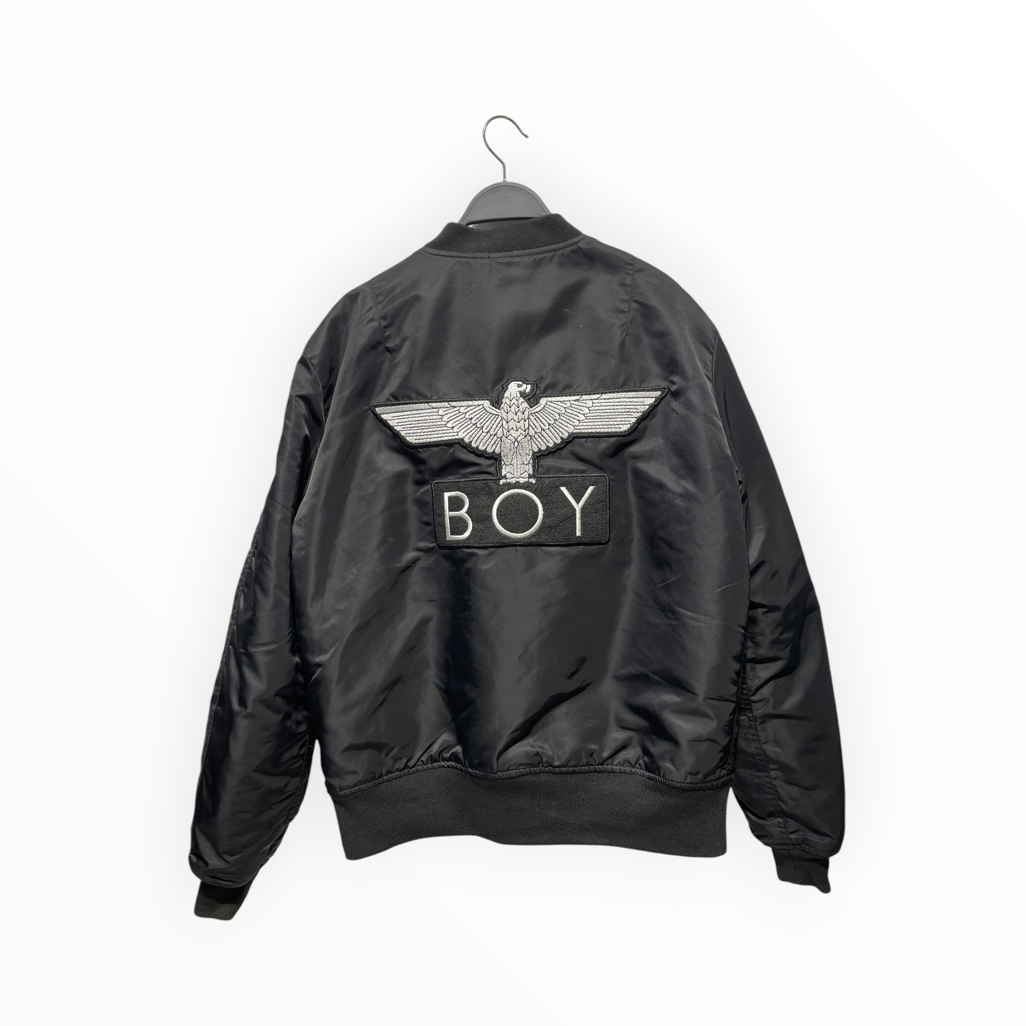 BOY LONDON/Flight Jkt/L/Nylon/BLK/REVERSIBLE INTERIOR PRINTED view 2