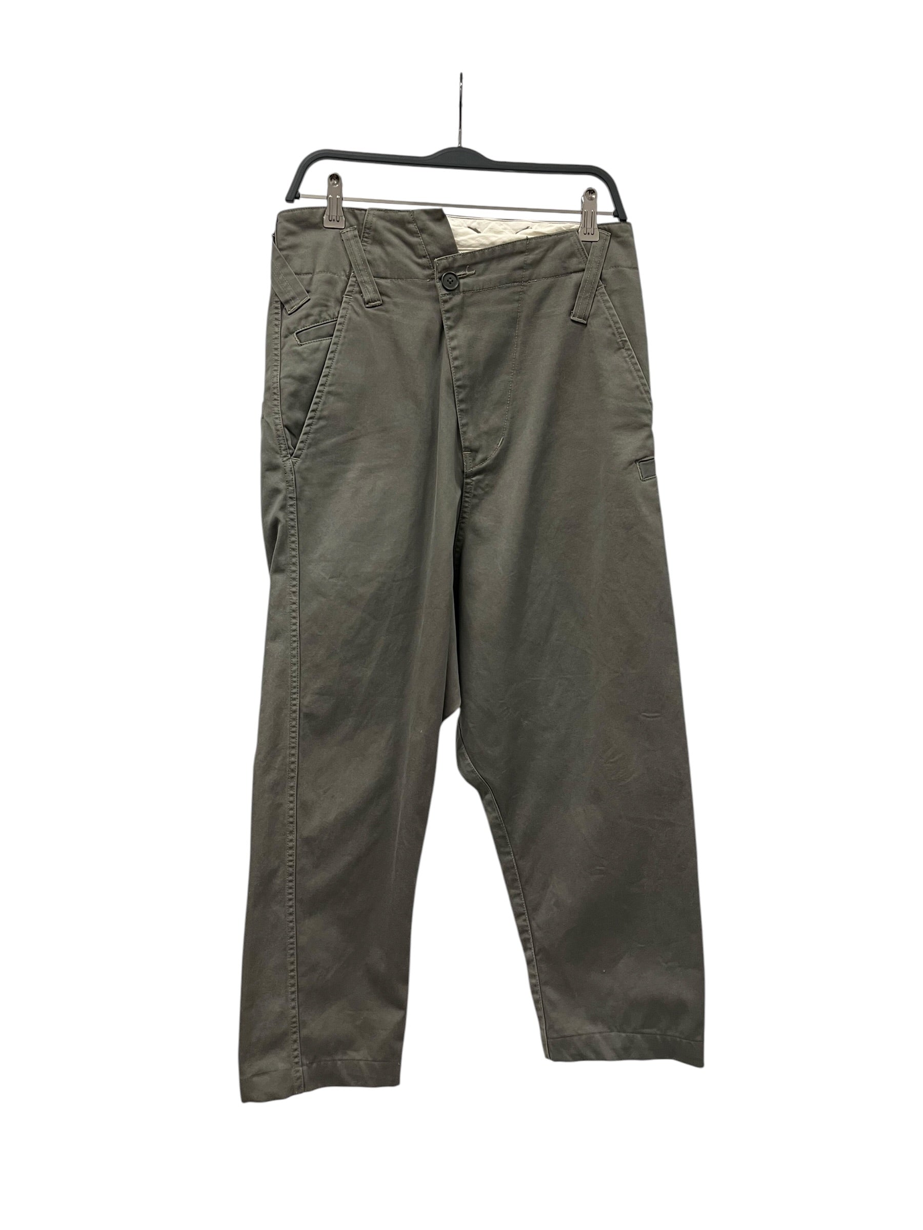 COMME des GARCONS/Straight Pants/M/Cotton/GRN/A SYMMETRICAL PANTS view 1