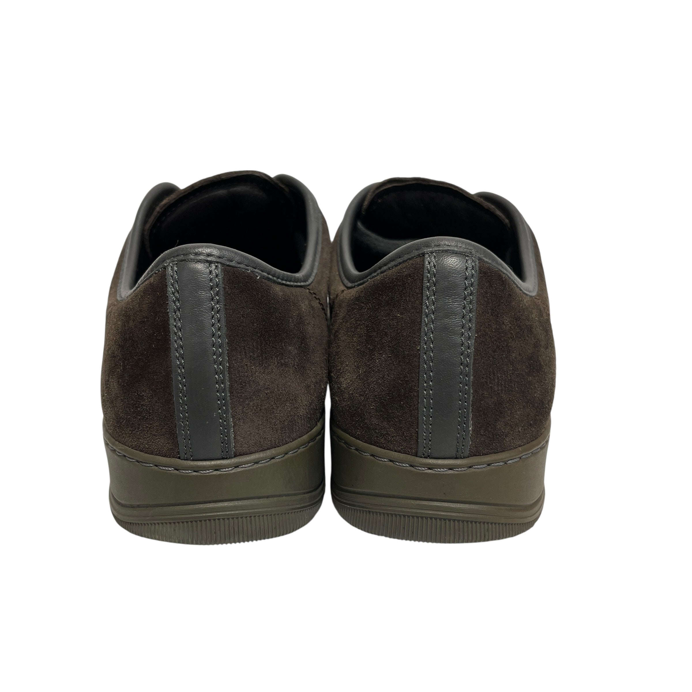 LANVIN/Low-Sneakers/US 7/Suede/BRW/PATENT LEATHER TOEBOX view 2