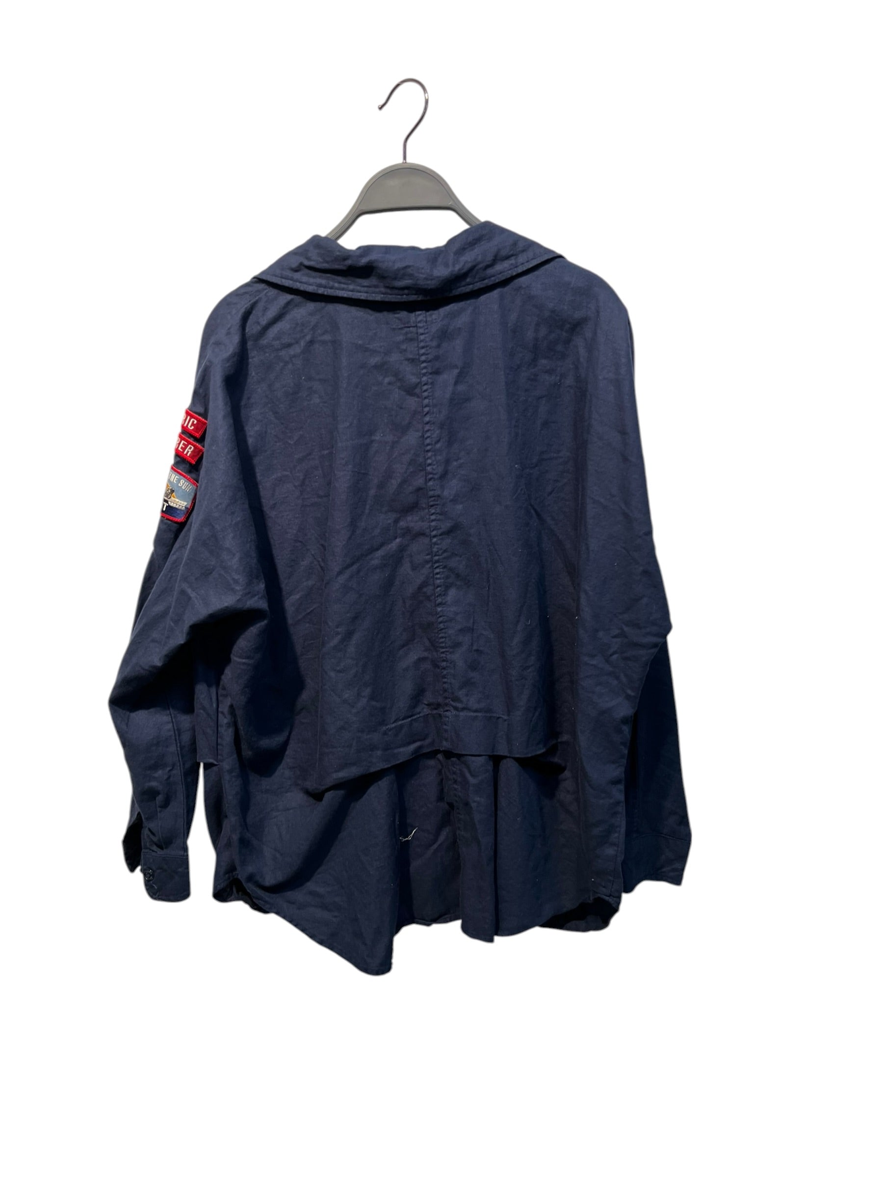 HYSTERIC GLAMOUR/SS Shirt/S/Cotton/NVY/PATCHES ALL OVR, 75 LEFTCHEST view 3