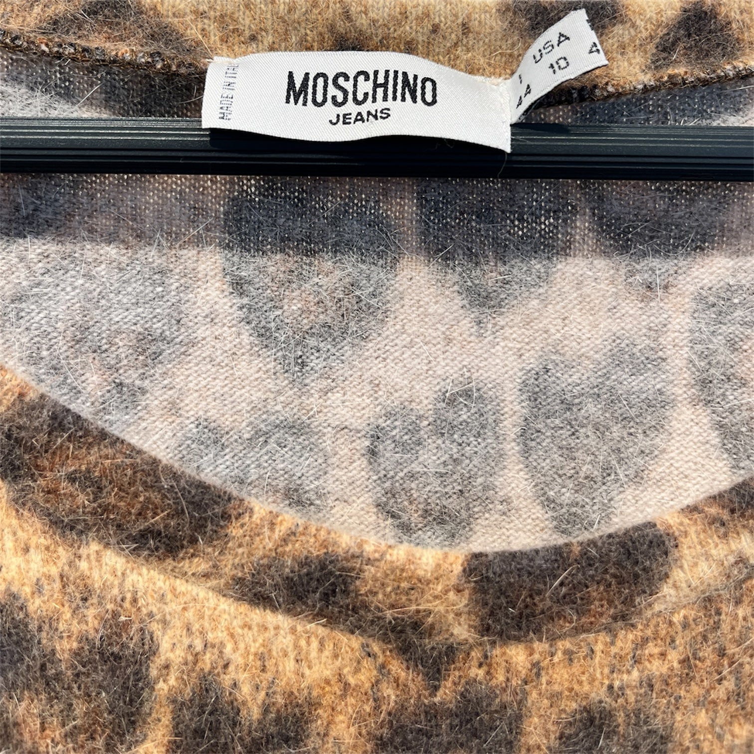MOSCHINO JEANS/Tops/10/Animal Pattern/Wool/BRW/ view 3