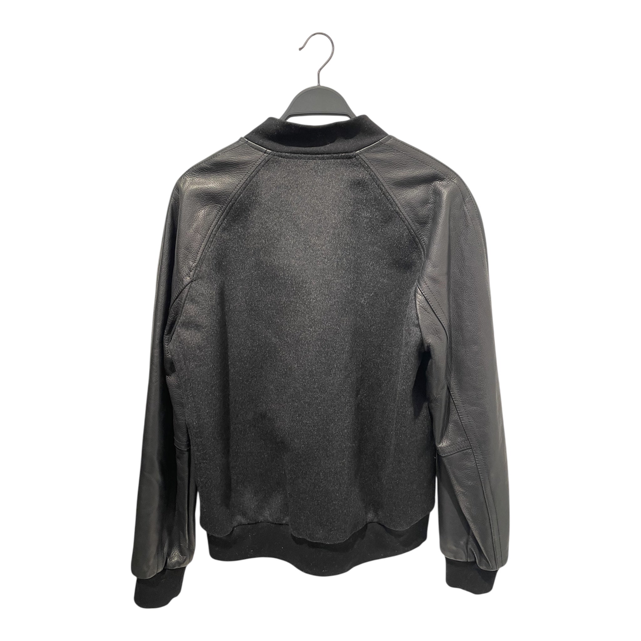 BURBERRY LONDON/Fleece Jkt/L/Wool/BLK/bomber Jacke with wool view 2