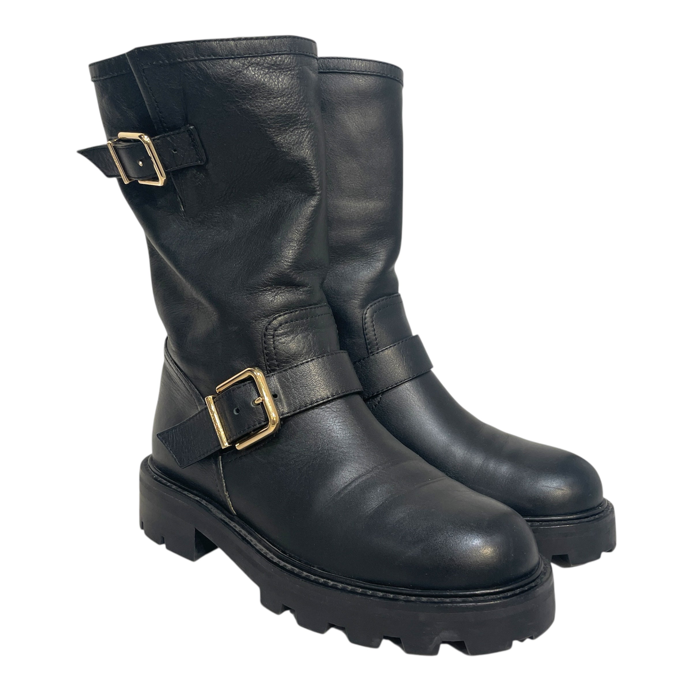 JIMMY CHOO/Boots/EU 36/Leather/BLK/ view 1