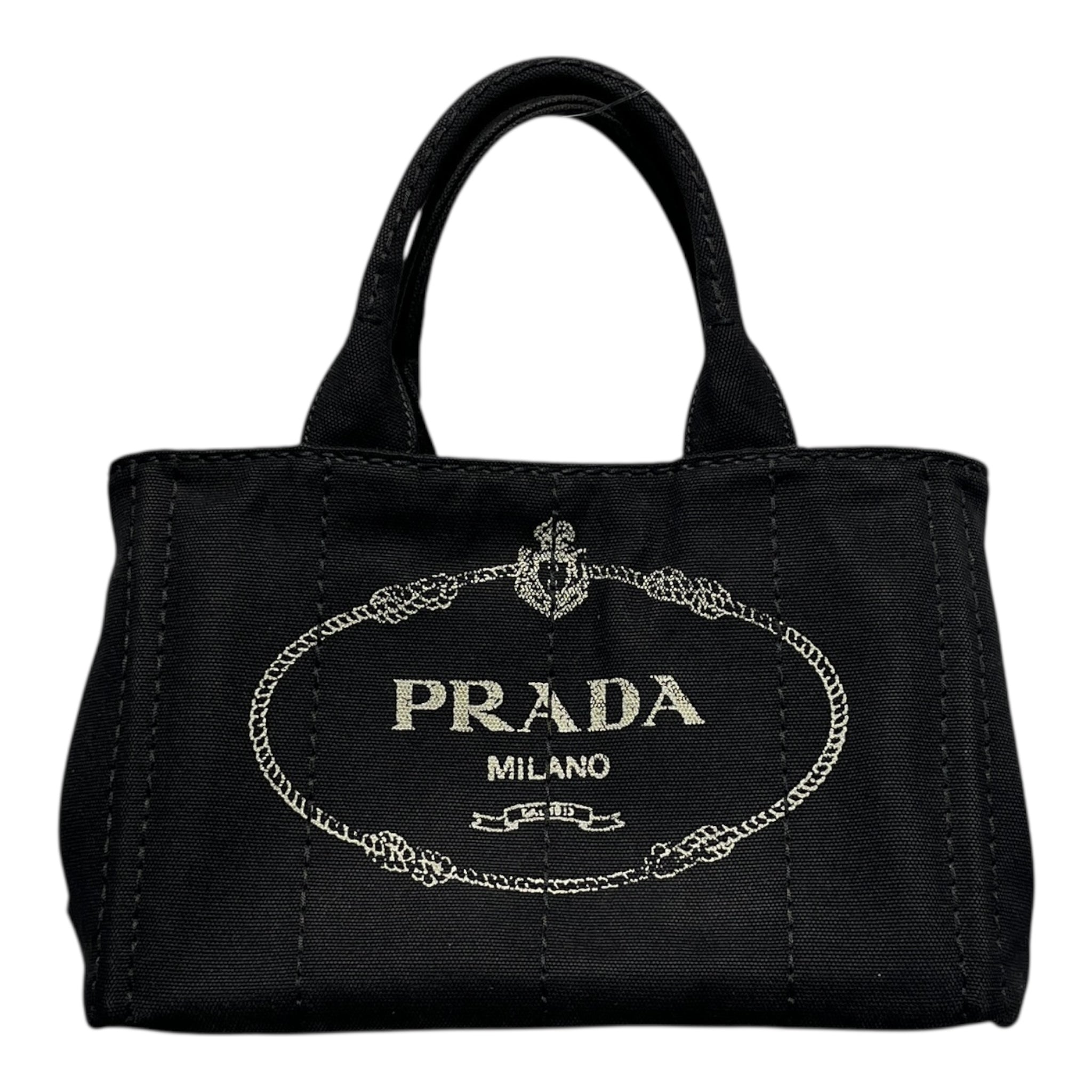 PRADA/Hand Bag/BLK/BLACK LEATHER view 1