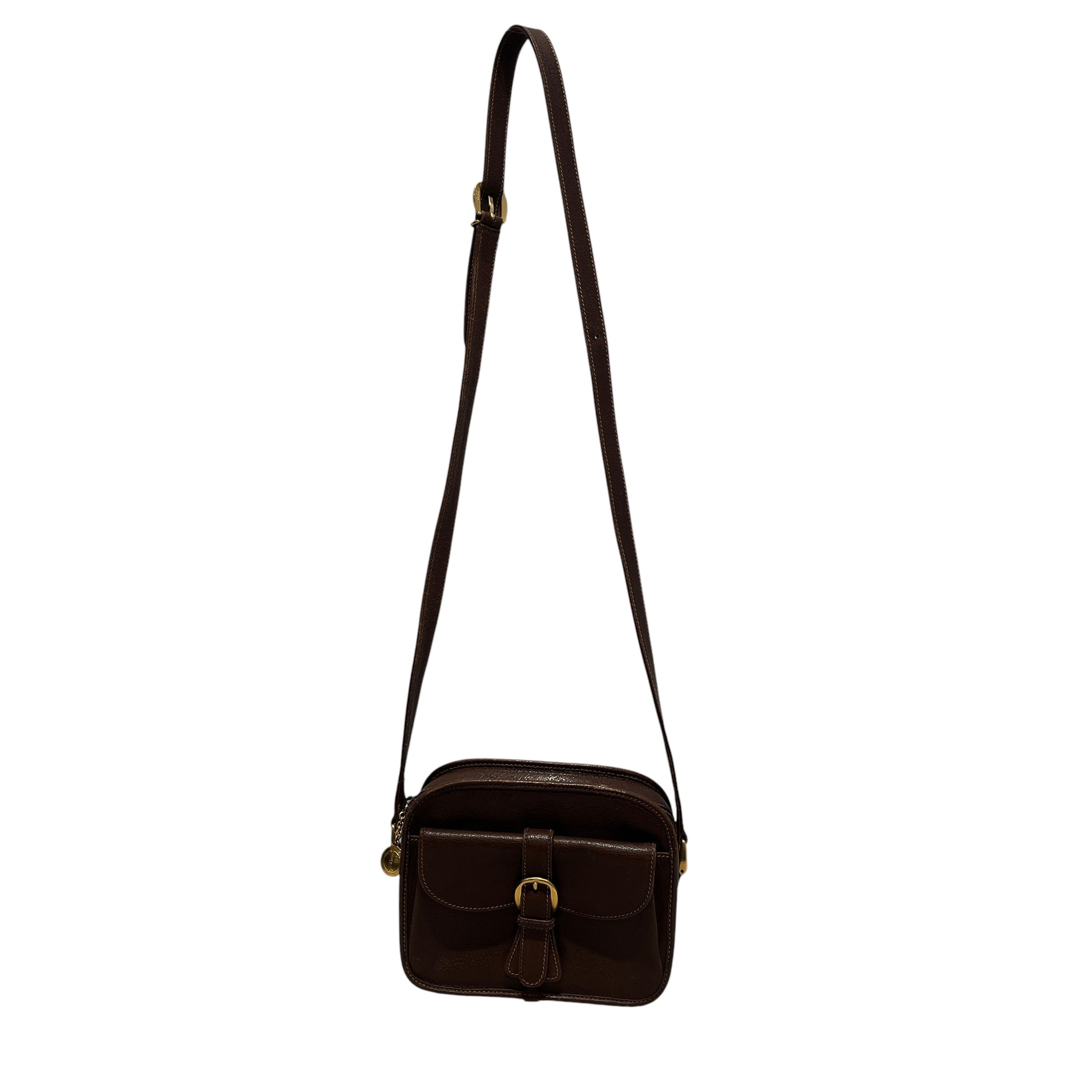 GUCCI/Bag/Leather/BRW/vintage camera bag view 1