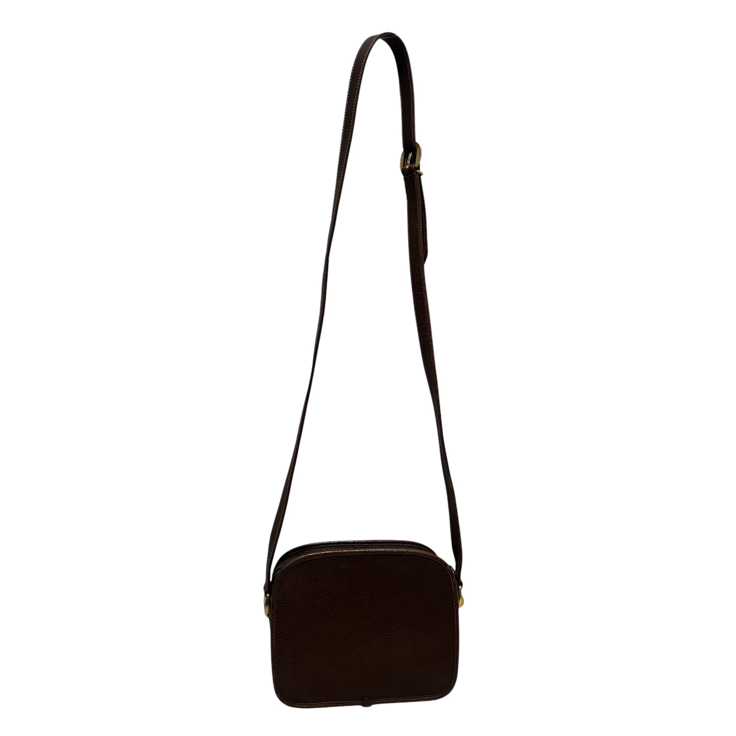 GUCCI/Bag/Leather/BRW/vintage camera bag view 2