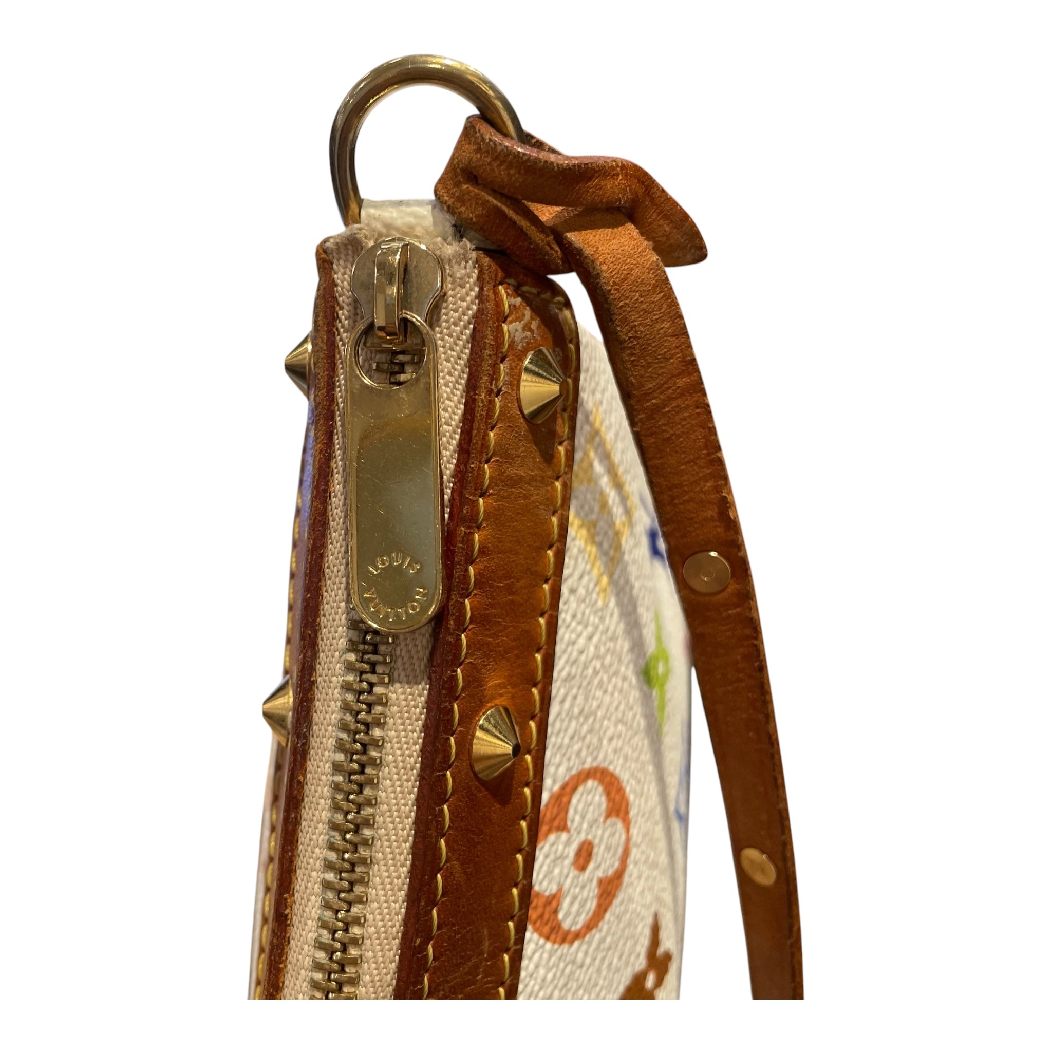 LOUIS VUITTON/Clutch Bag/Monogram/Leather/WHT/MULTICOLOR MONO view 7
