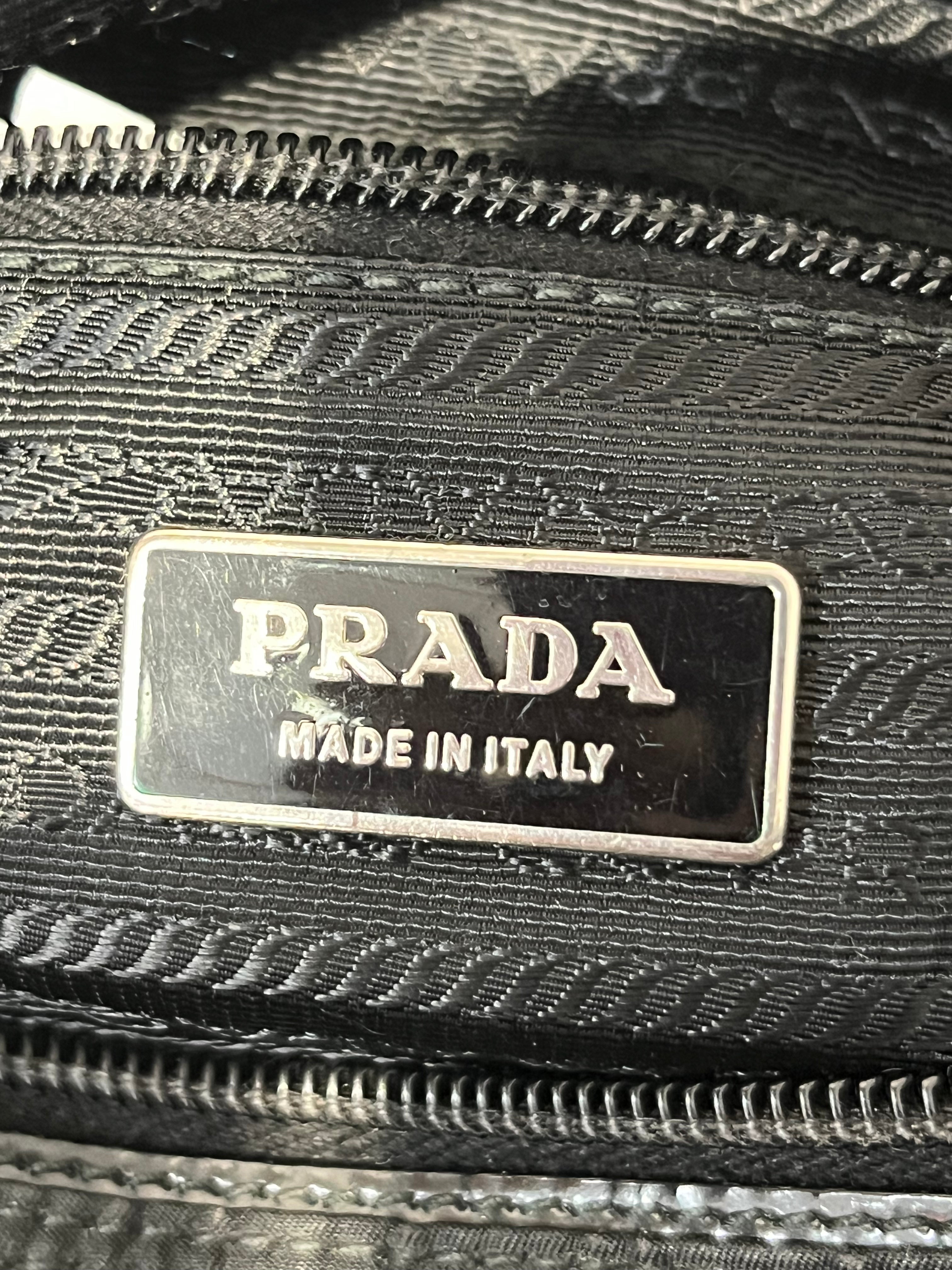 PRADA/Cross Body Bag/Nylon/BLK/messenger bag view 5