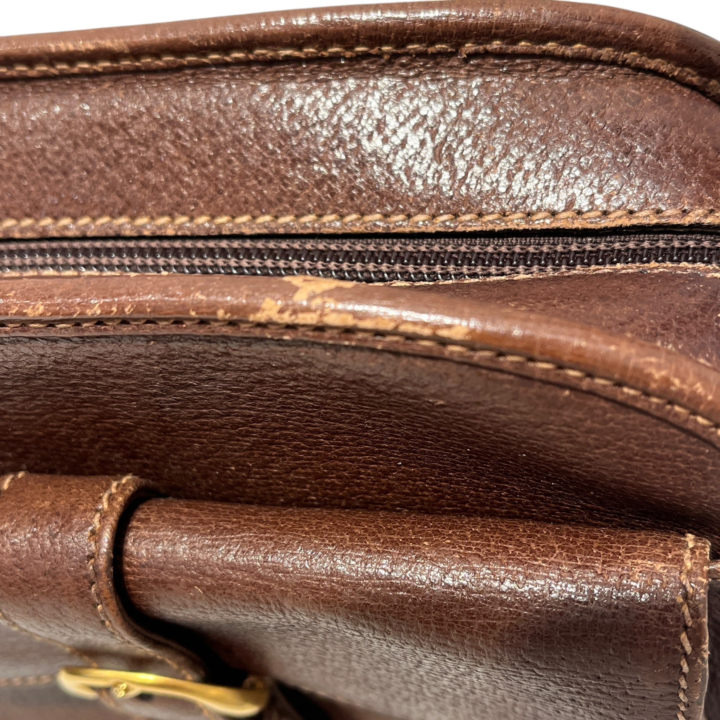 GUCCI/Bag/Leather/BRW/vintage camera bag view 9