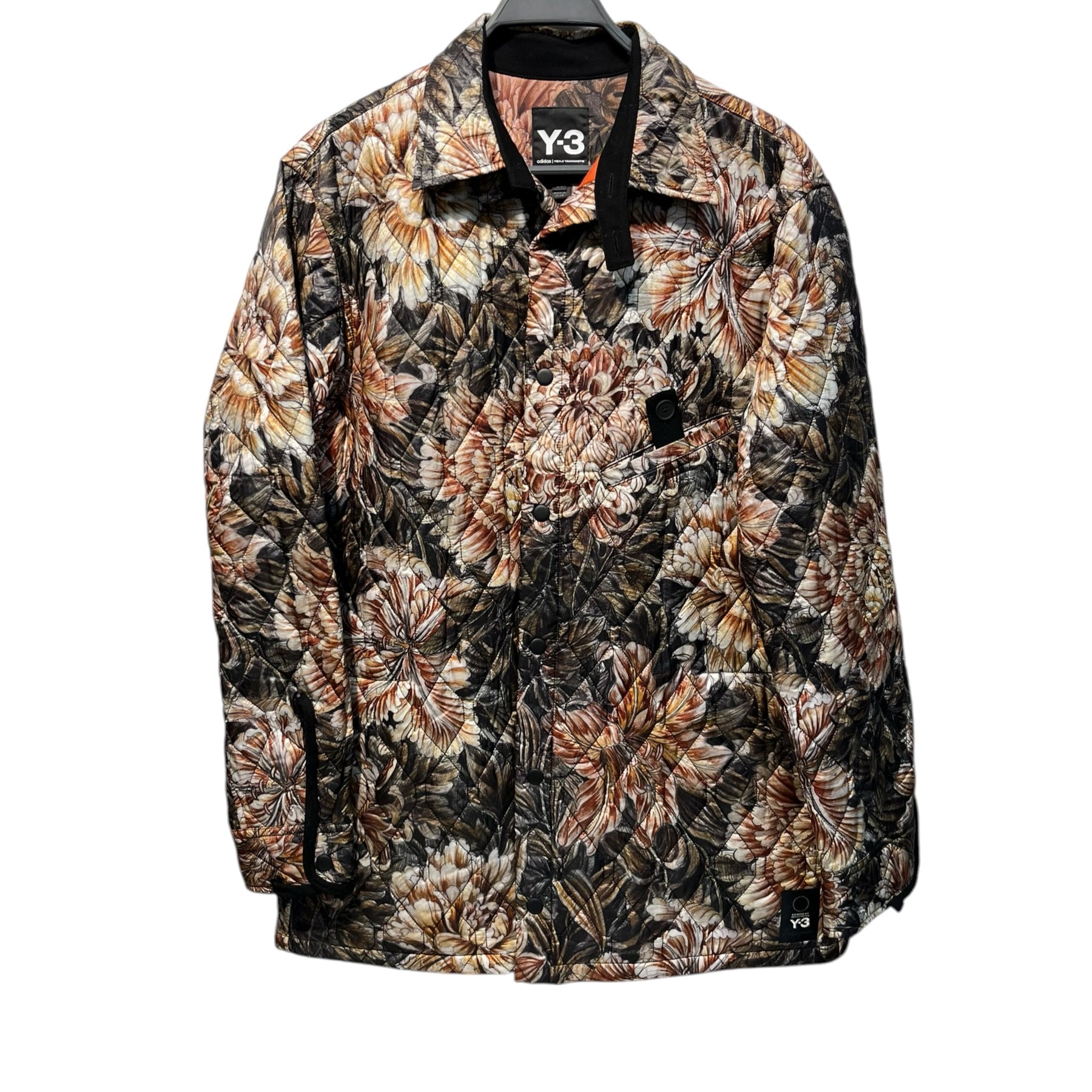 Y-3/adidas/Puffer Jkt/L/Polyester/MLT/Floral Pattern/AOP QUILTED