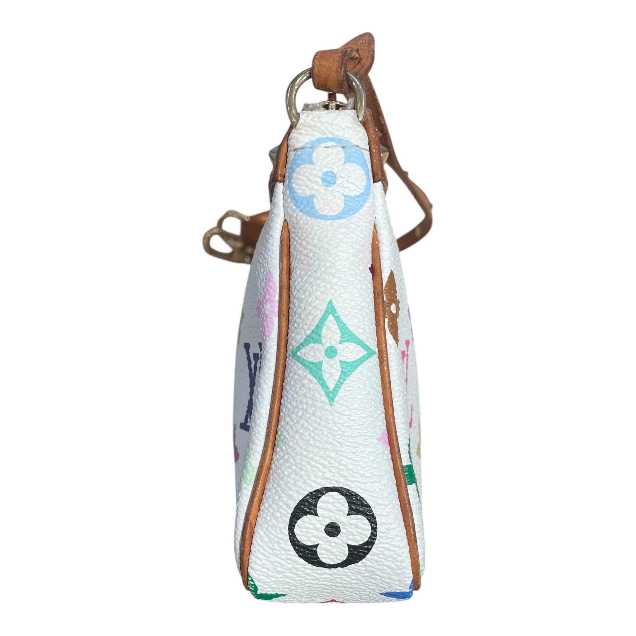 LOUIS VUITTON/Clutch Bag/Monogram/Leather/WHT/MULTICOLOR MONO view 9