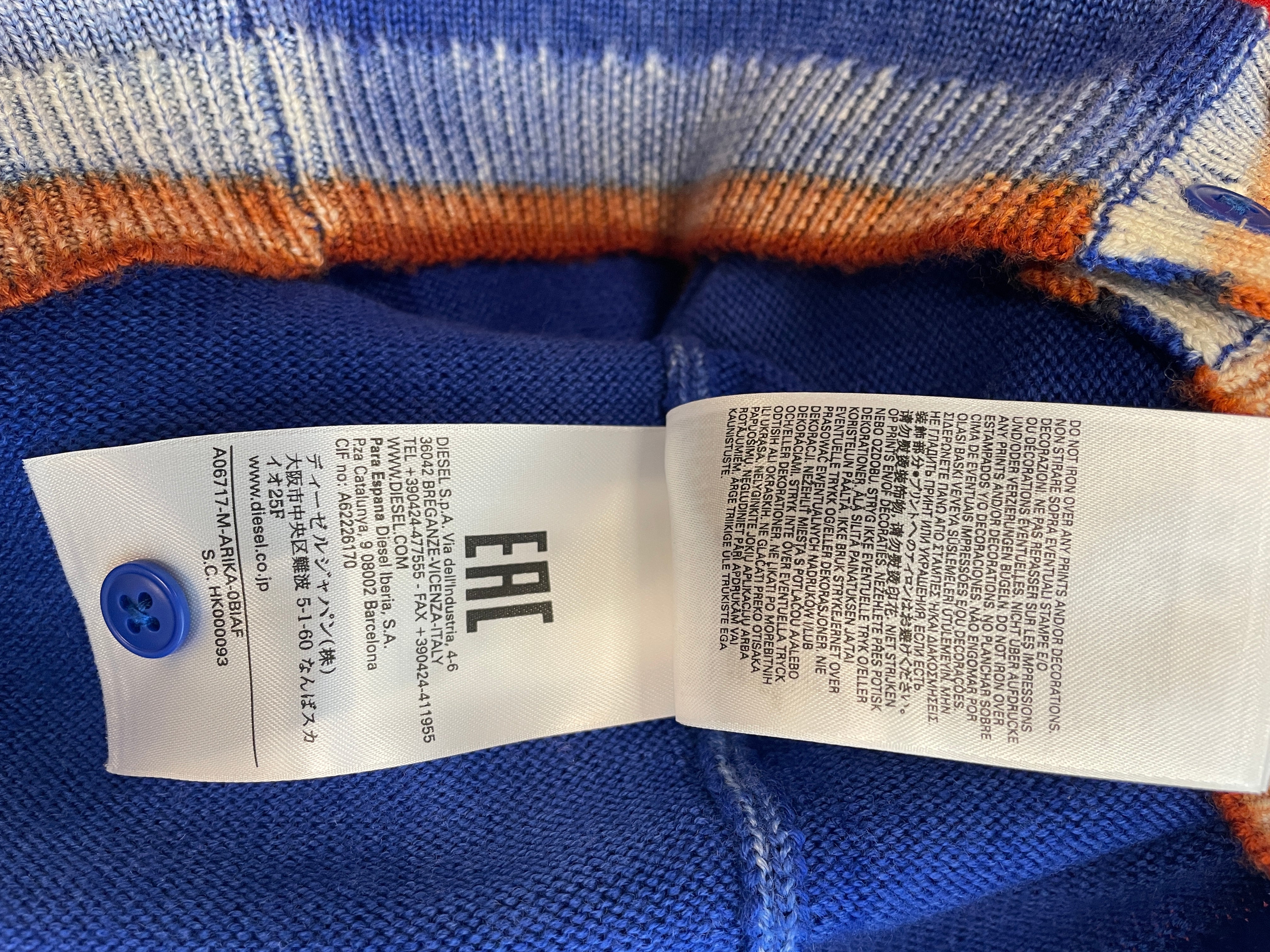 DIESEL/Cardigan/S/Wool/BLU/M-MARIKA CARDIGAN view 7
