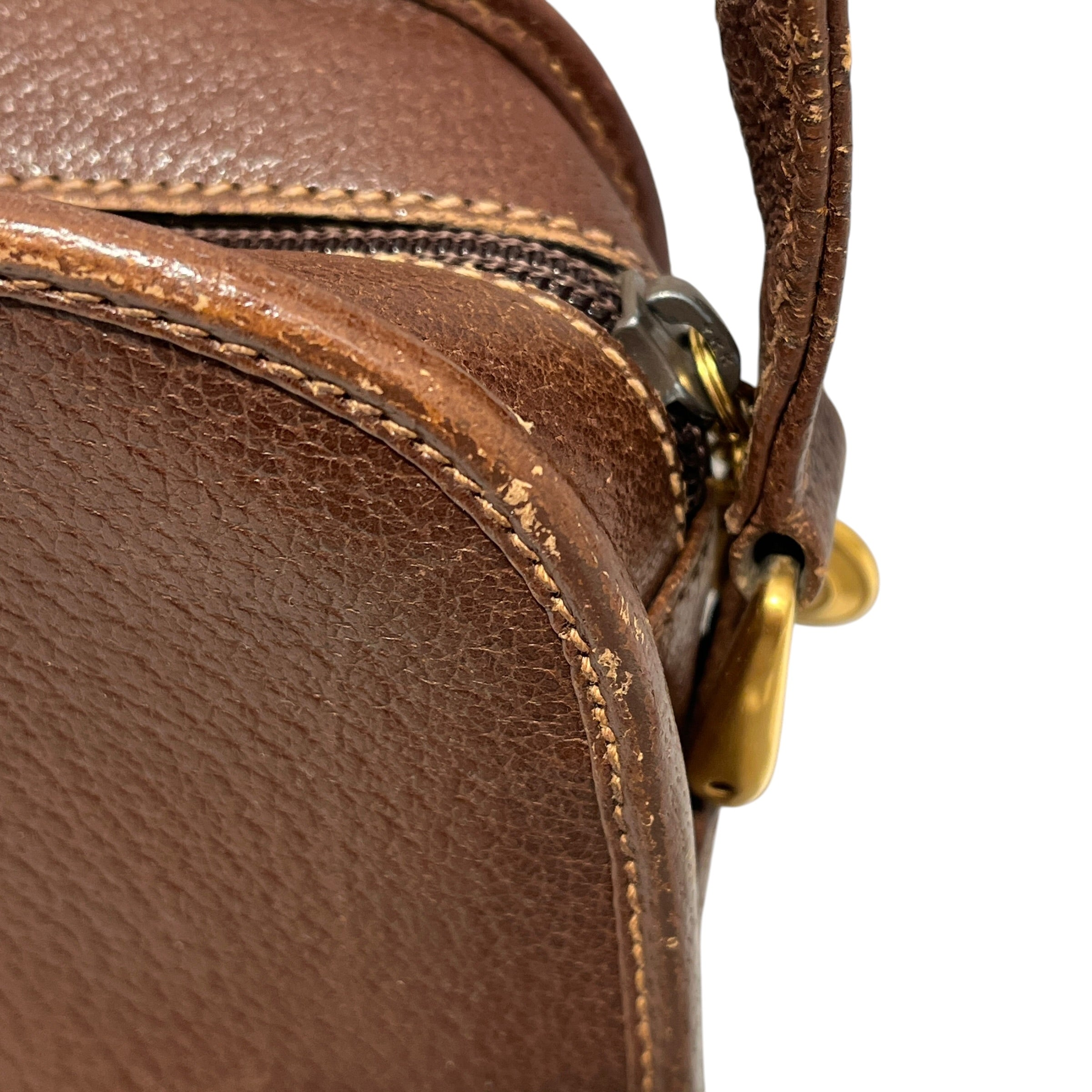 GUCCI/Bag/Leather/BRW/vintage camera bag view 10