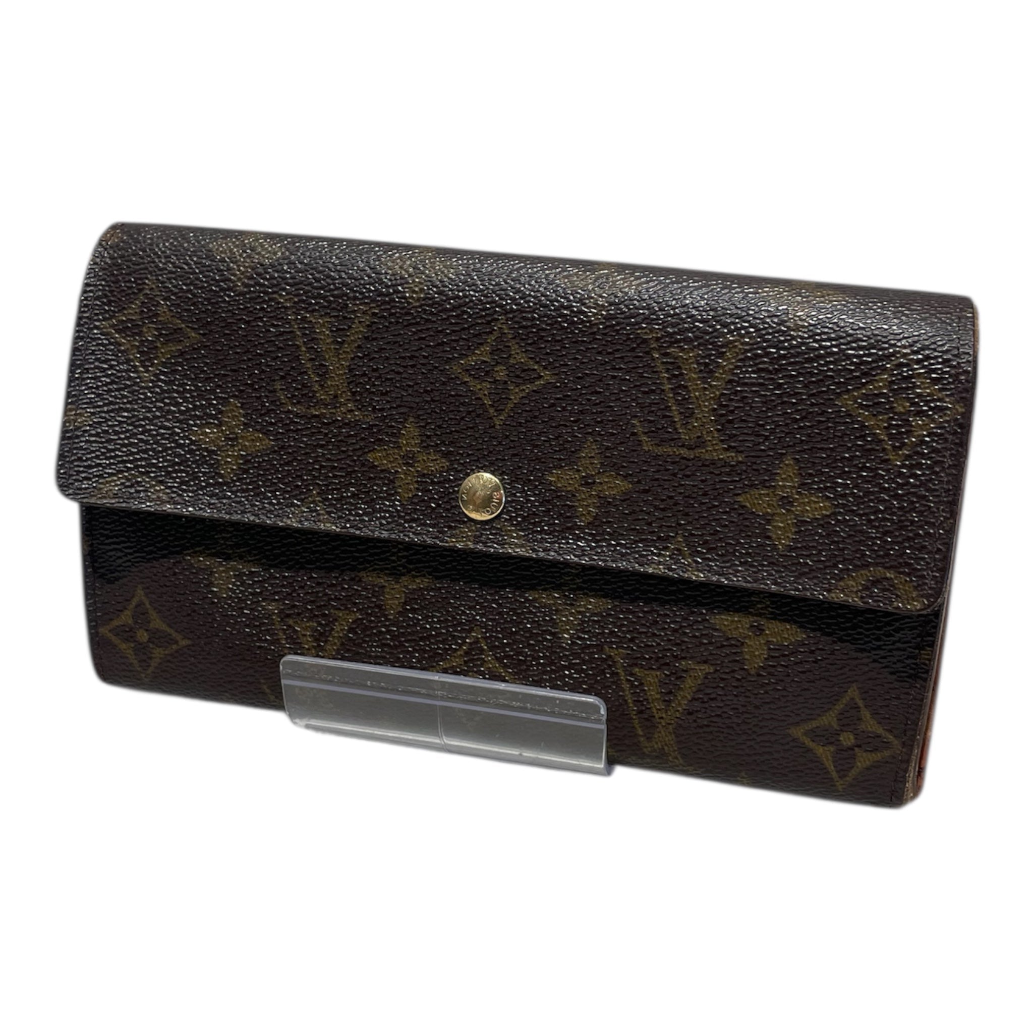 LOUIS VUITTON/Long Wallet/Monogram/Leather/BRW/SARAH WALLET view 1