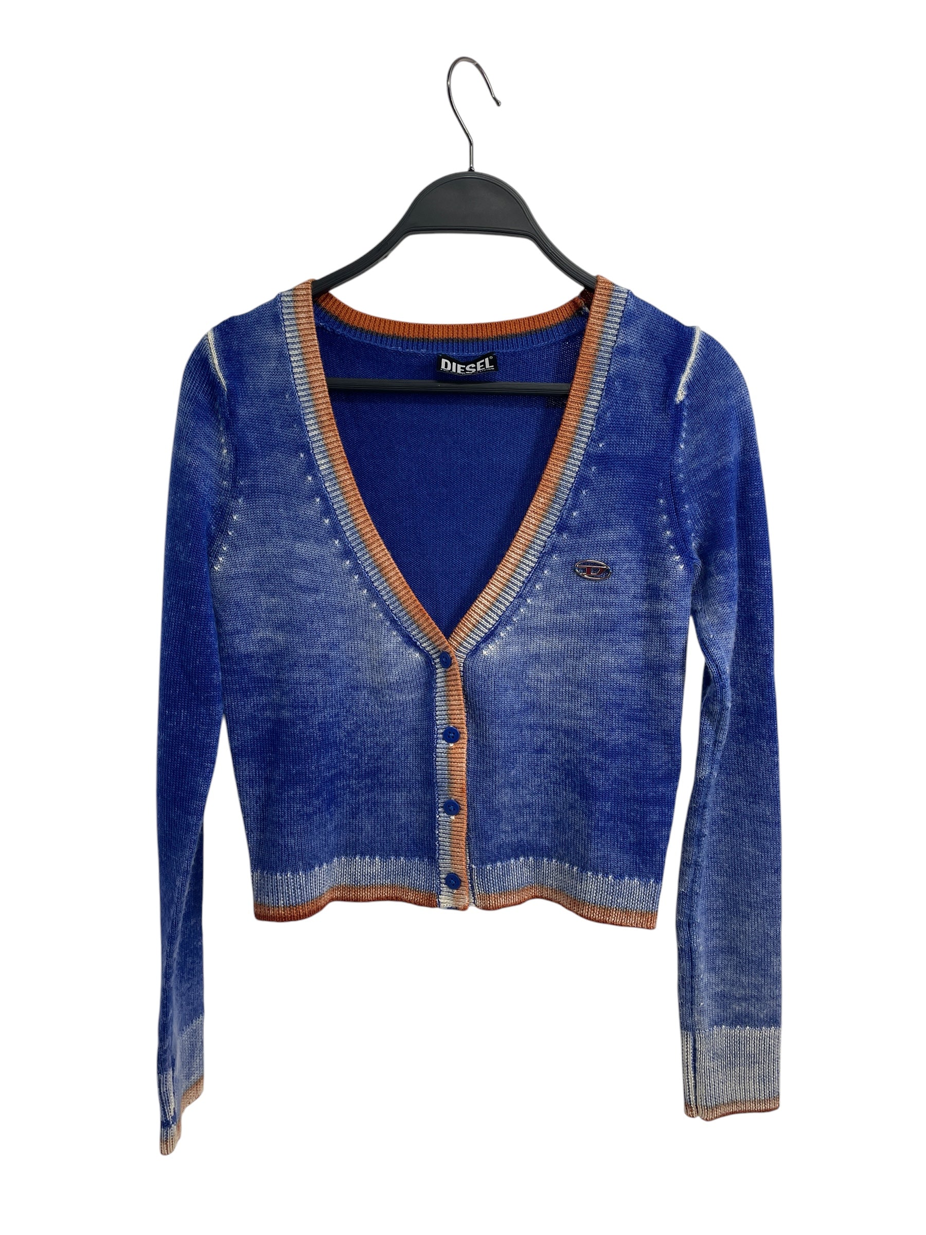 DIESEL/Cardigan/S/Wool/BLU/M-MARIKA CARDIGAN view 1