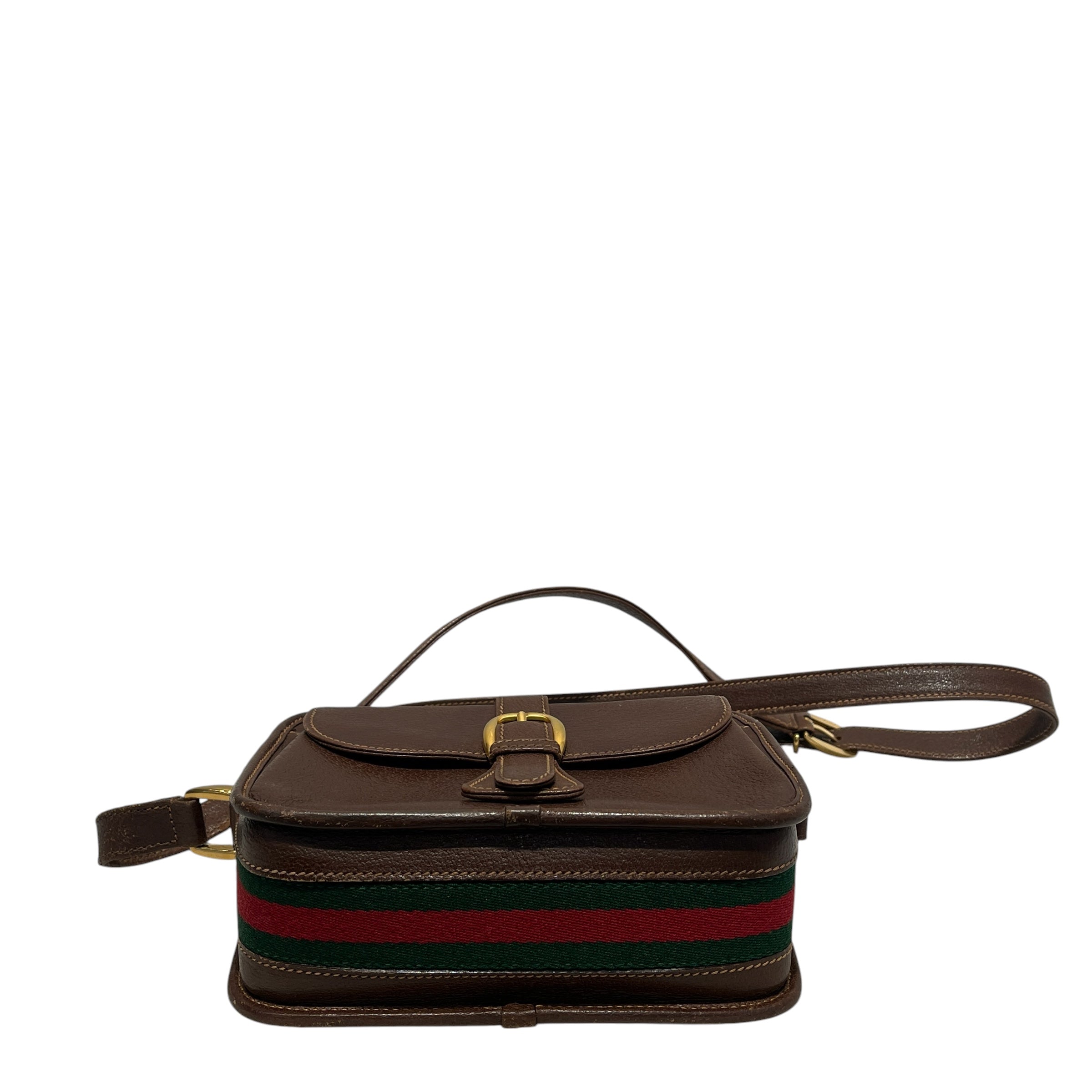 GUCCI/Bag/Leather/BRW/vintage camera bag view 3