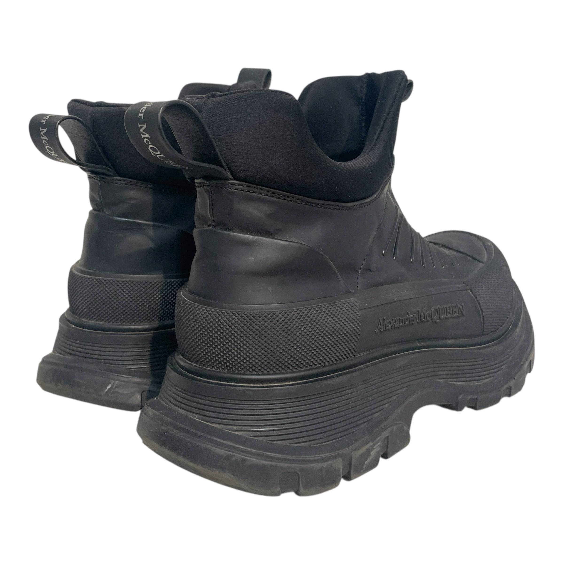 Alexander McQueen/Boots/EU 43/Nylon/BLK/Leather boots view 2