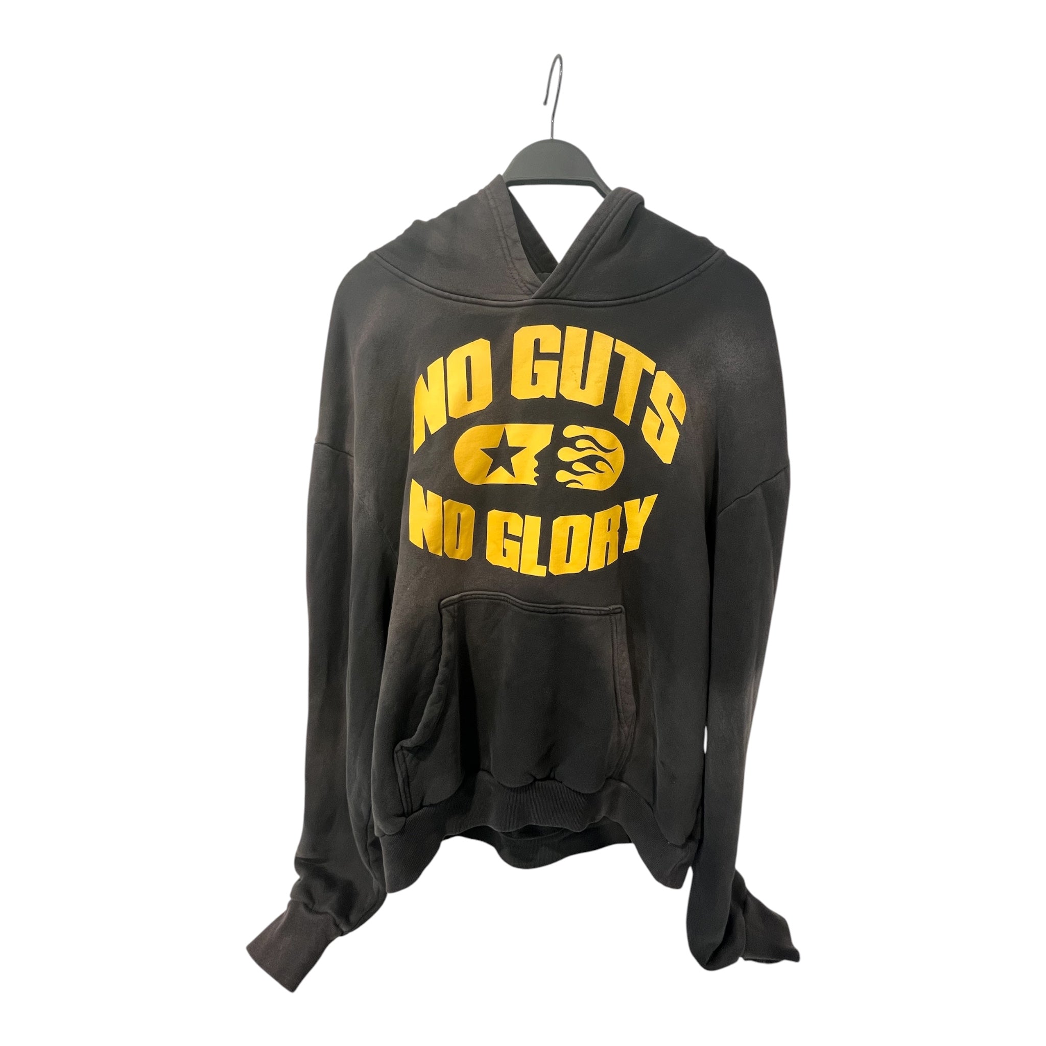 HELLSTAR/Hoodie/S/Graphic/Cotton/GRY/Pullover/no guts no glory hoodie view 1