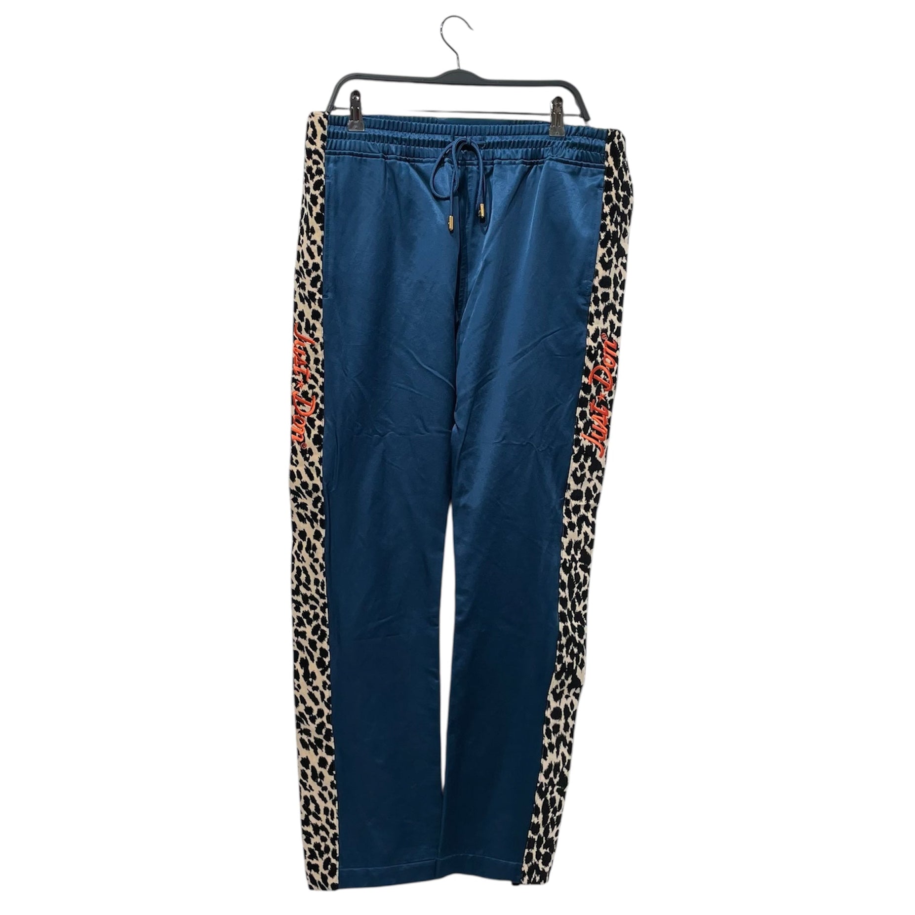 JUST DON/Pants/L/BLU/leopard tearaway joggers view 1