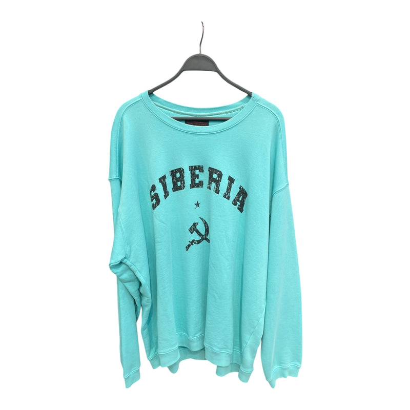 SIBERIA HILLS/Sweatshirt/2X/Cotton/BLU/