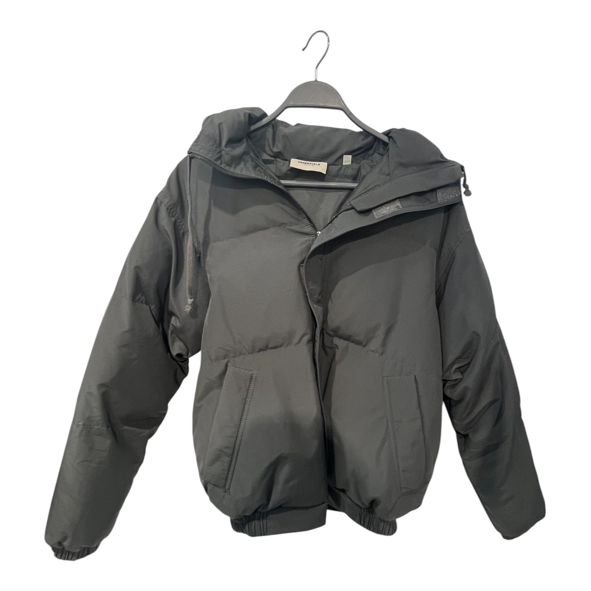 FOG ESSENTIALS/Puffer Coat/XXS/Cotton/BLK/turtle neck view 1