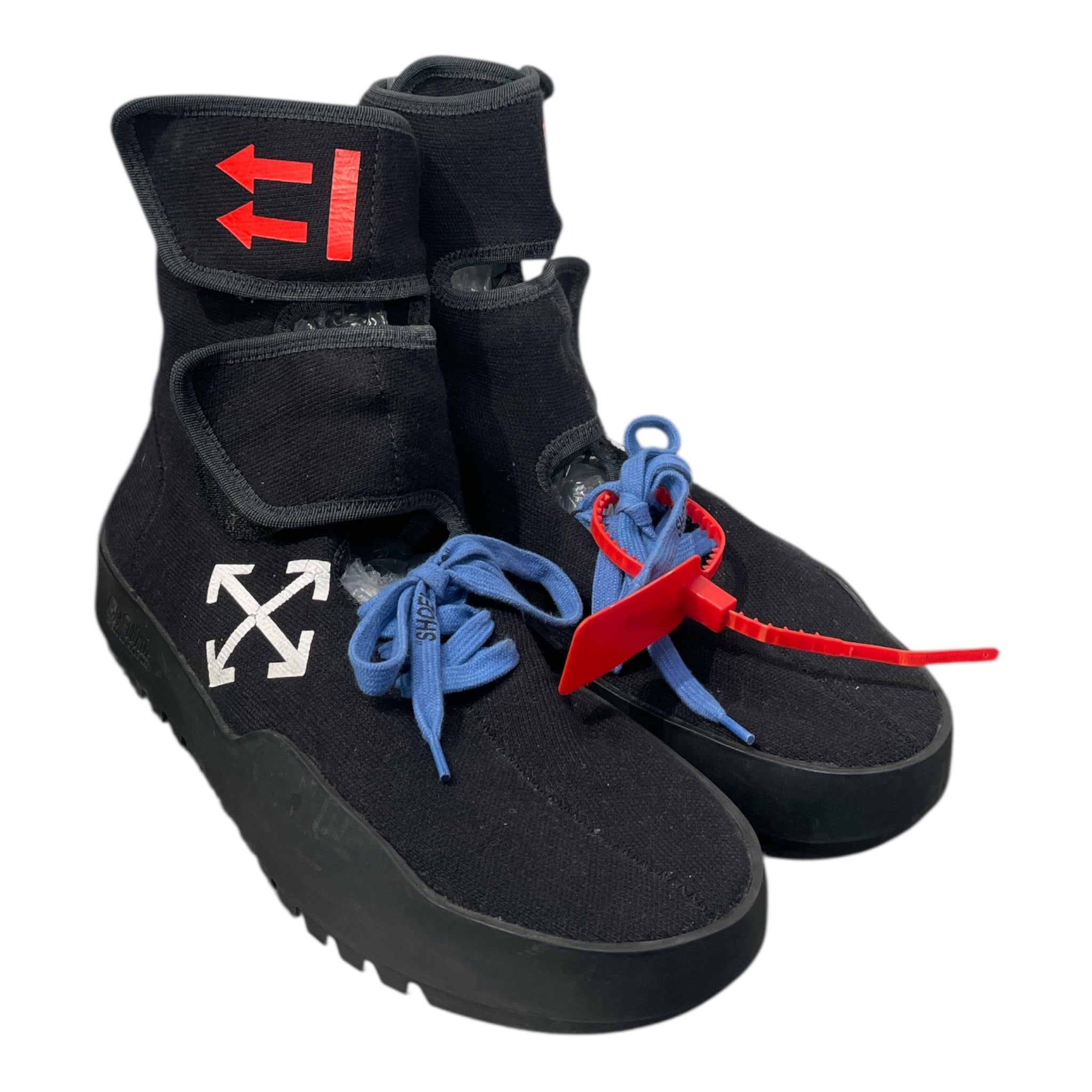 OFF-WHITE/Hi-Sneakers/EU 42/Cotton/BLK/ view 1
