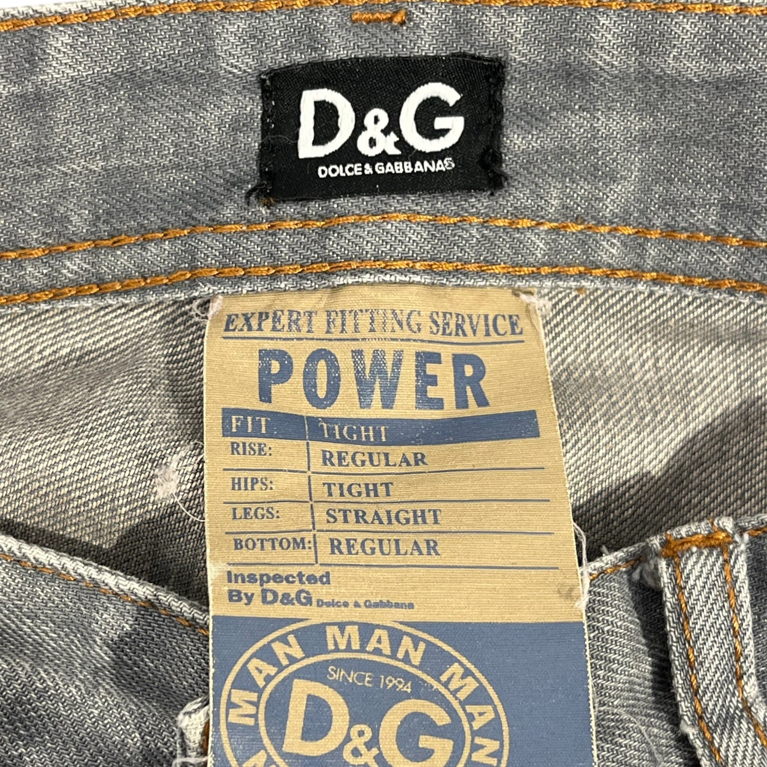 DOLCE&GABBANA/Straight Pants/33/Denim/GRY/FIT TIGHT POWER view 5