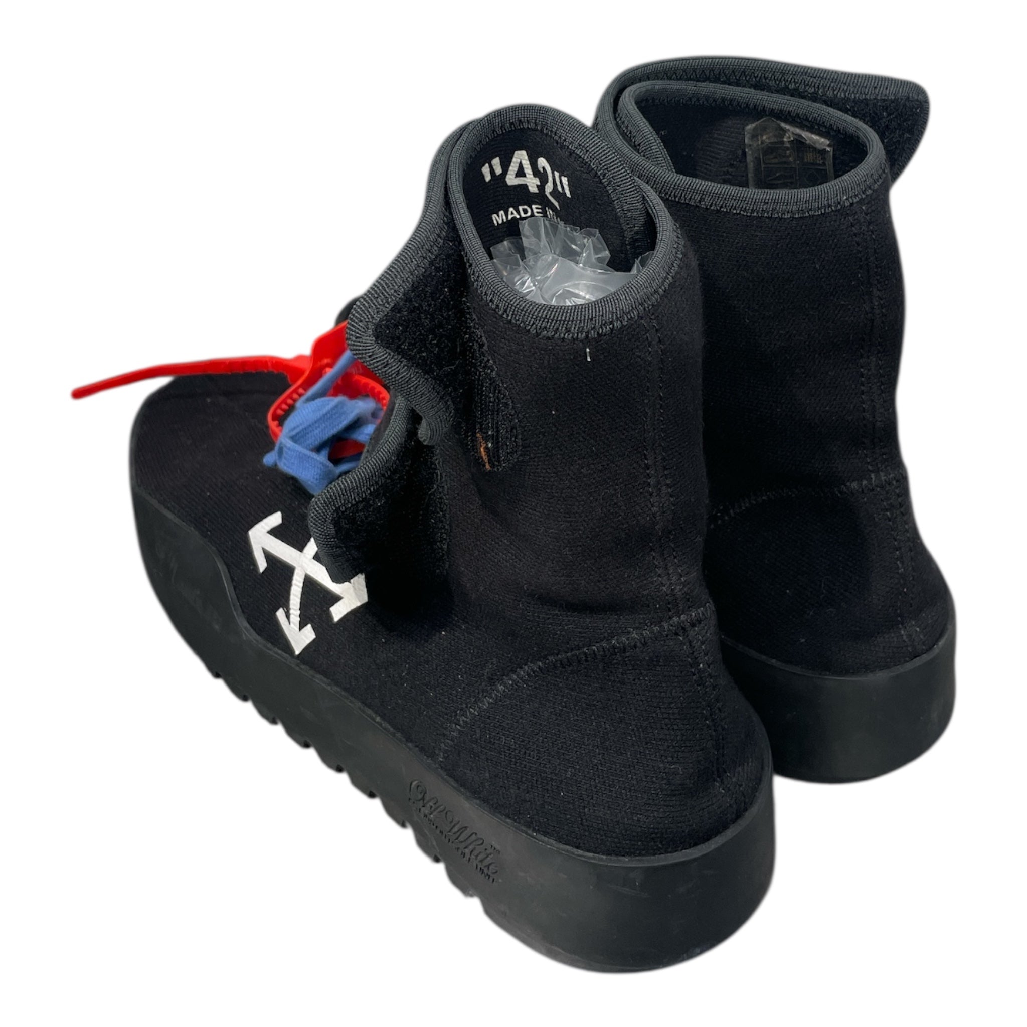 OFF-WHITE/Hi-Sneakers/EU 42/Cotton/BLK/ view 2