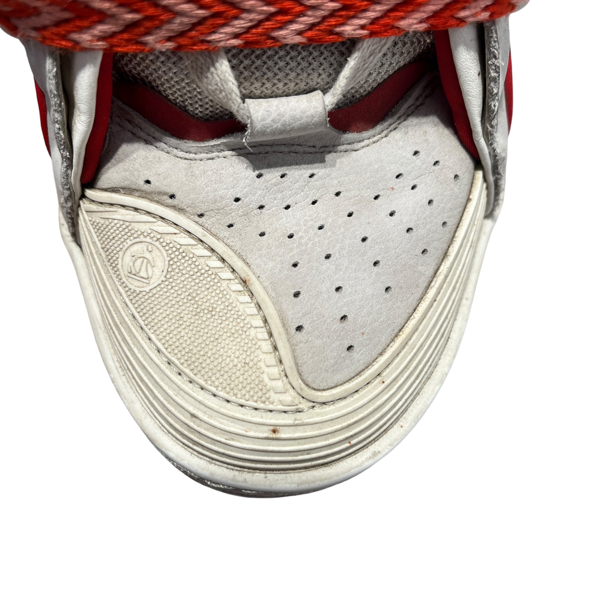 LANVIN/Low-Sneakers/US 11/All Over Print/Suede/RED/Tassel/Chunky Curb Sneakers in Red view 5