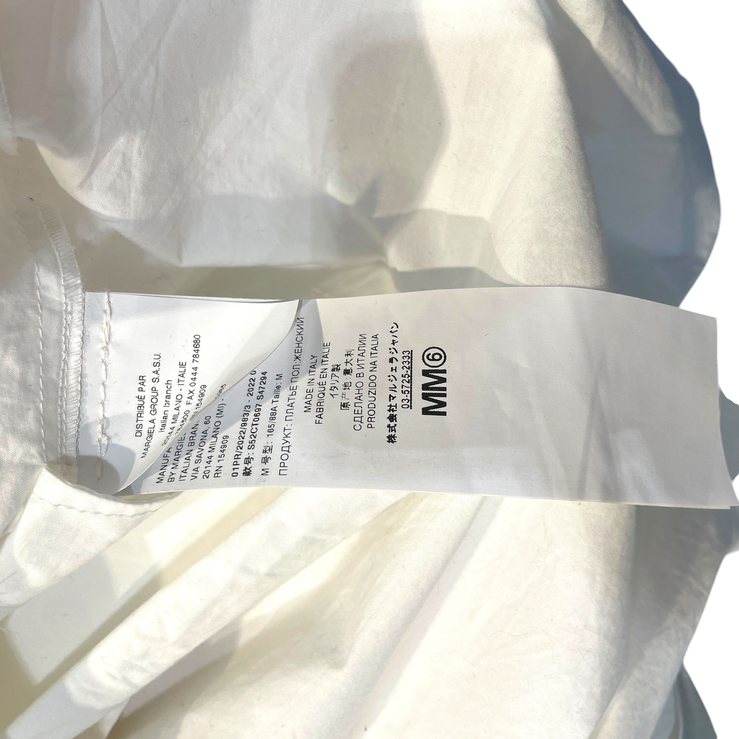 MM6/LS Shirt/M/Cotton/WHT/2022 Print LS view 7
