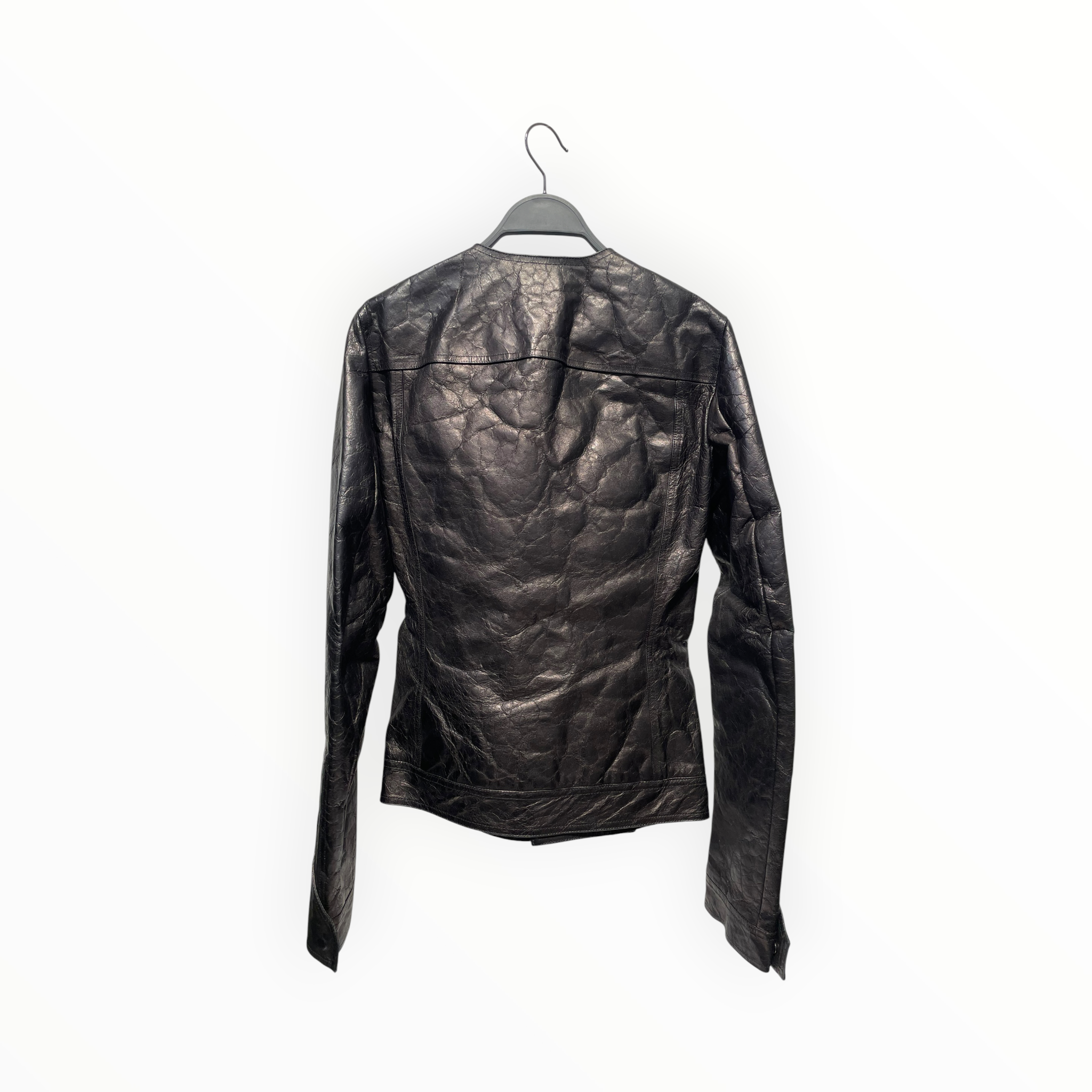 Rick Owens/Leather Jkt/36/Leather/BLK/deer leather view 2