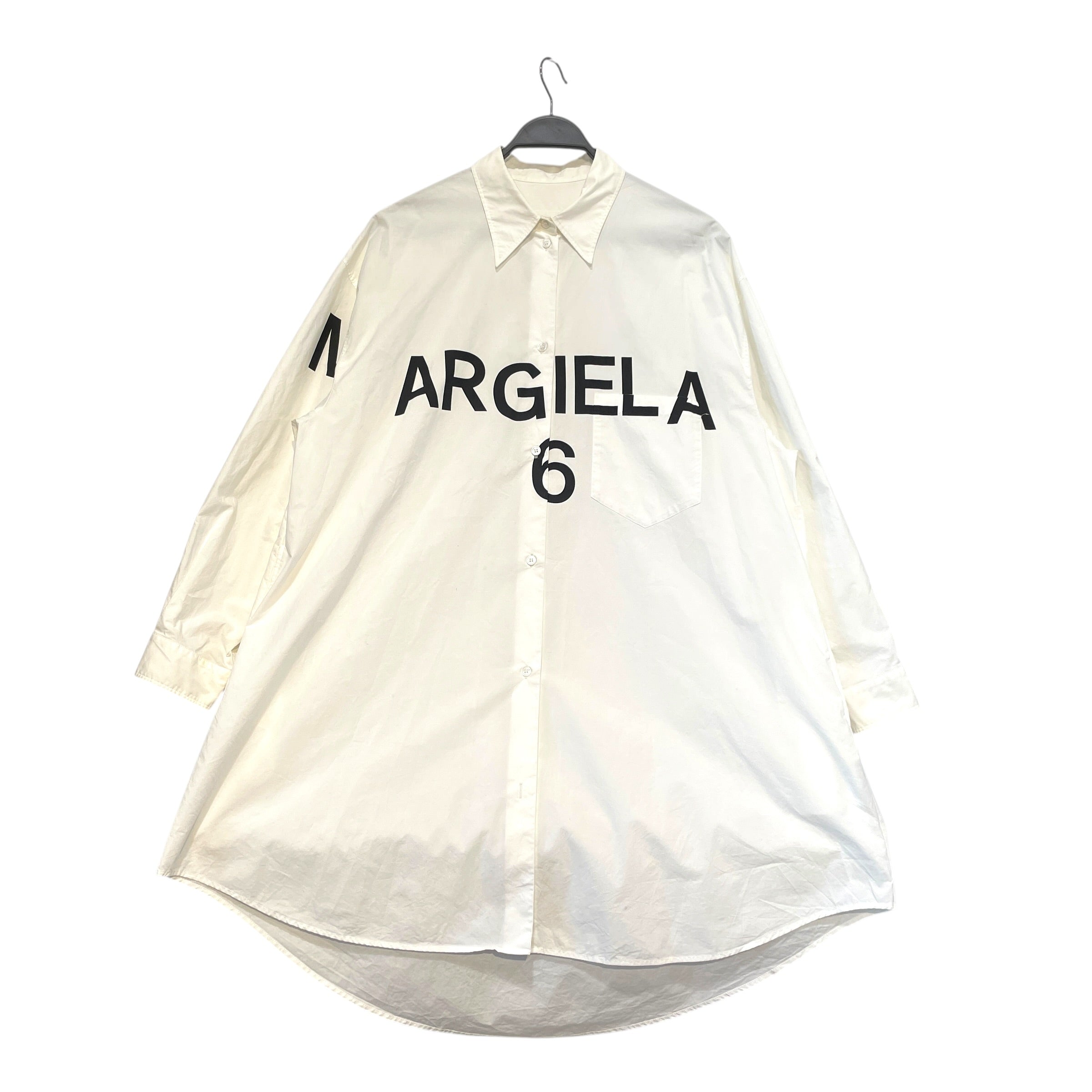 MM6/LS Shirt/M/Cotton/WHT/2022 Print LS view 1