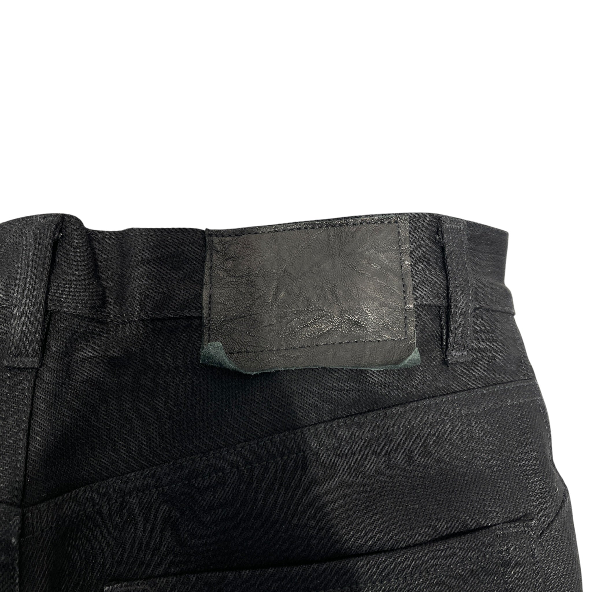 K-TWO STUDIOS/Straight Pants/M/Cotton/BLK/selvedge jet black pants view 4