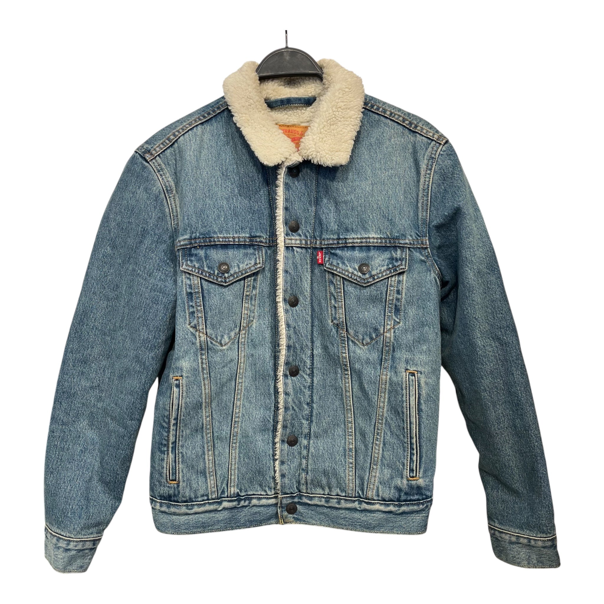 Levi's/Denim Jkt/S/Denim/IDG/sherpa lined denim jacket view 1