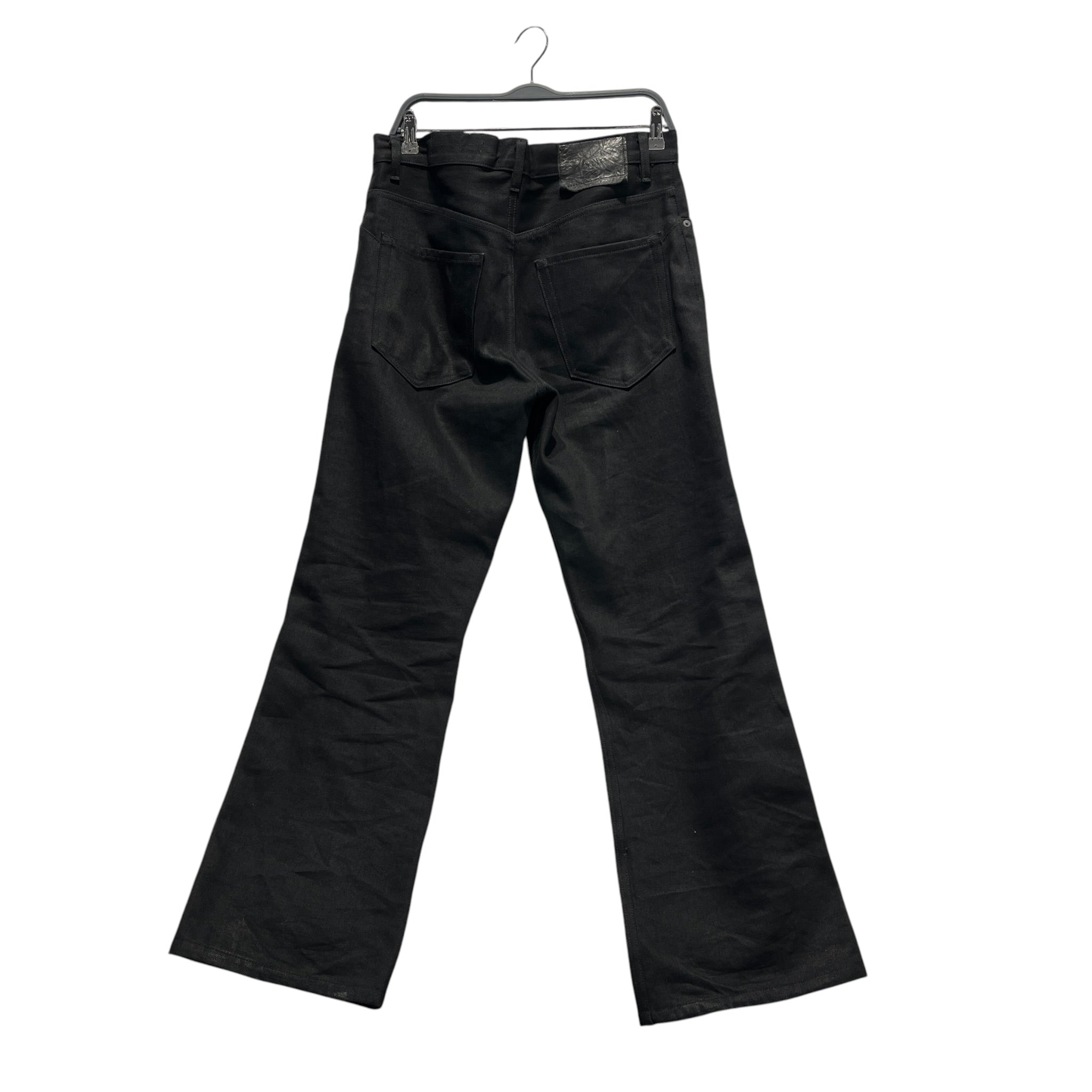 K-TWO STUDIOS/Straight Pants/M/Cotton/BLK/selvedge jet black pants view 2