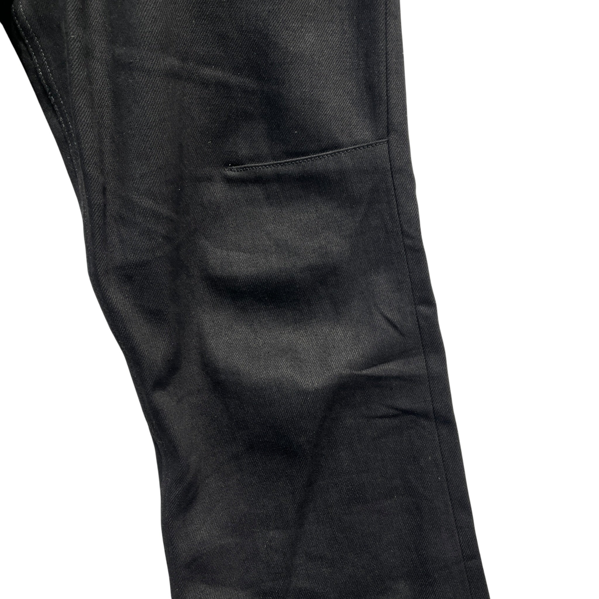 K-TWO STUDIOS/Straight Pants/M/Cotton/BLK/selvedge jet black pants view 5
