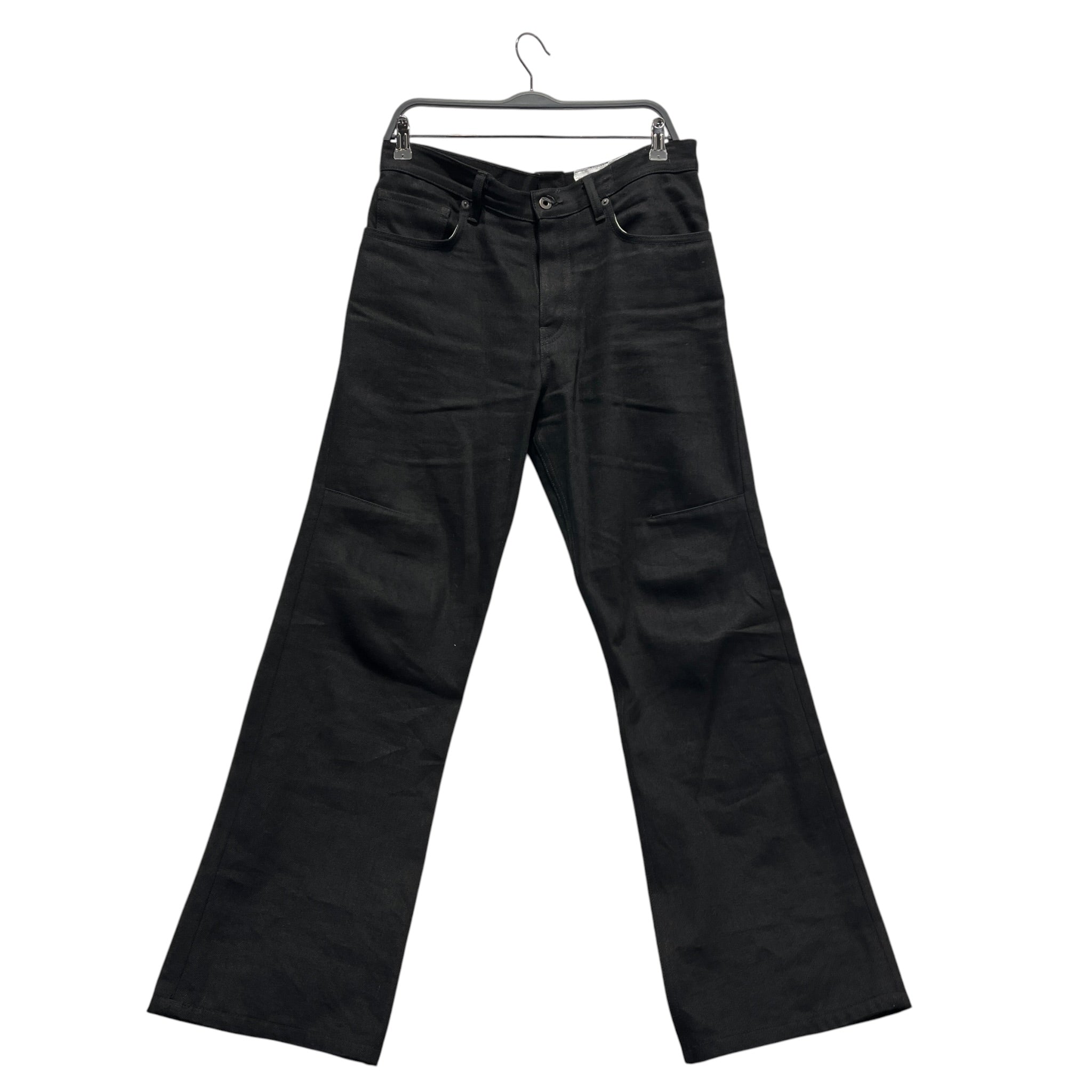 K-TWO STUDIOS/Straight Pants/M/Cotton/BLK/selvedge jet black pants view 1