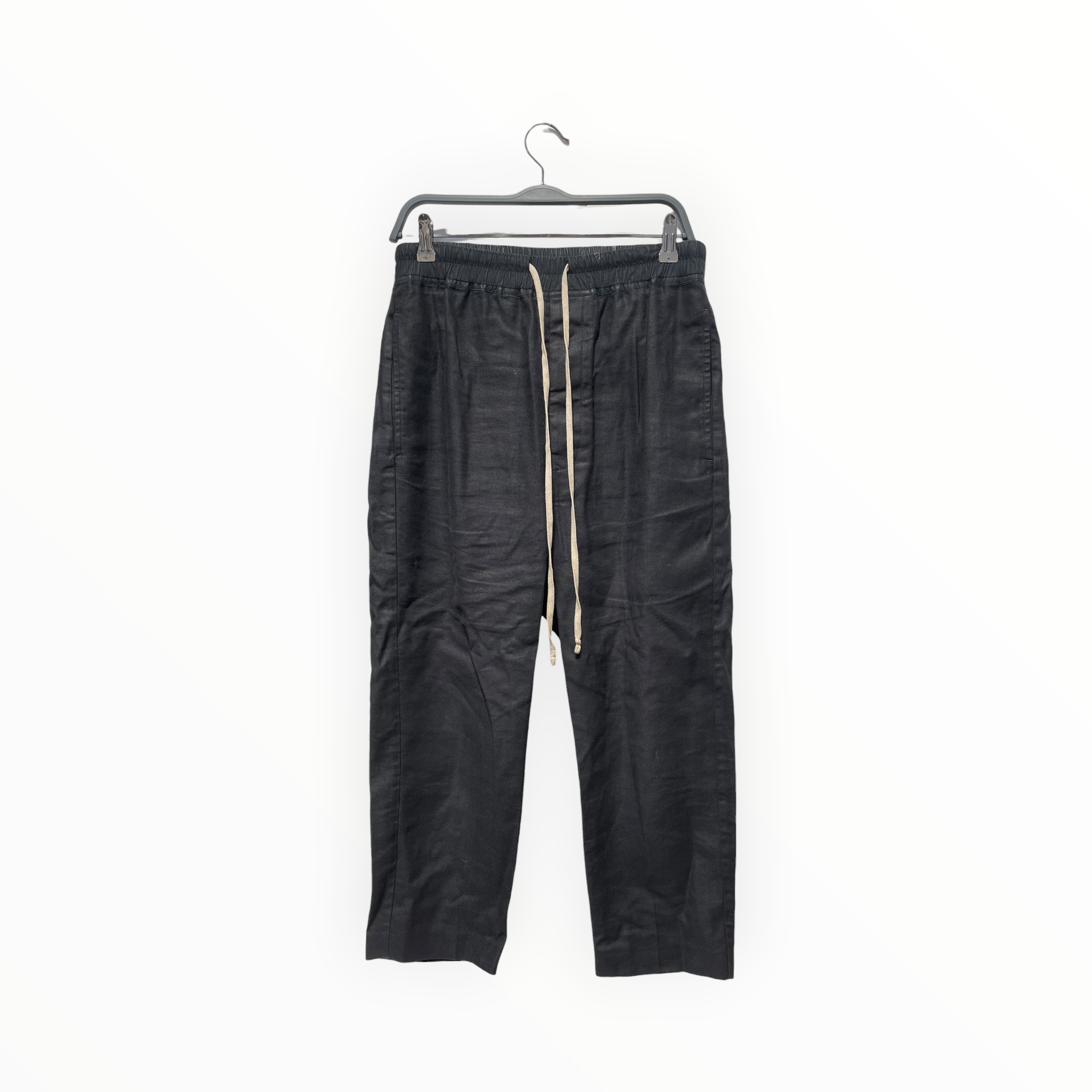 Rick Owens/Straight Pants/36/Wool/BLK/Button Fly/cotton/wool blend view 1