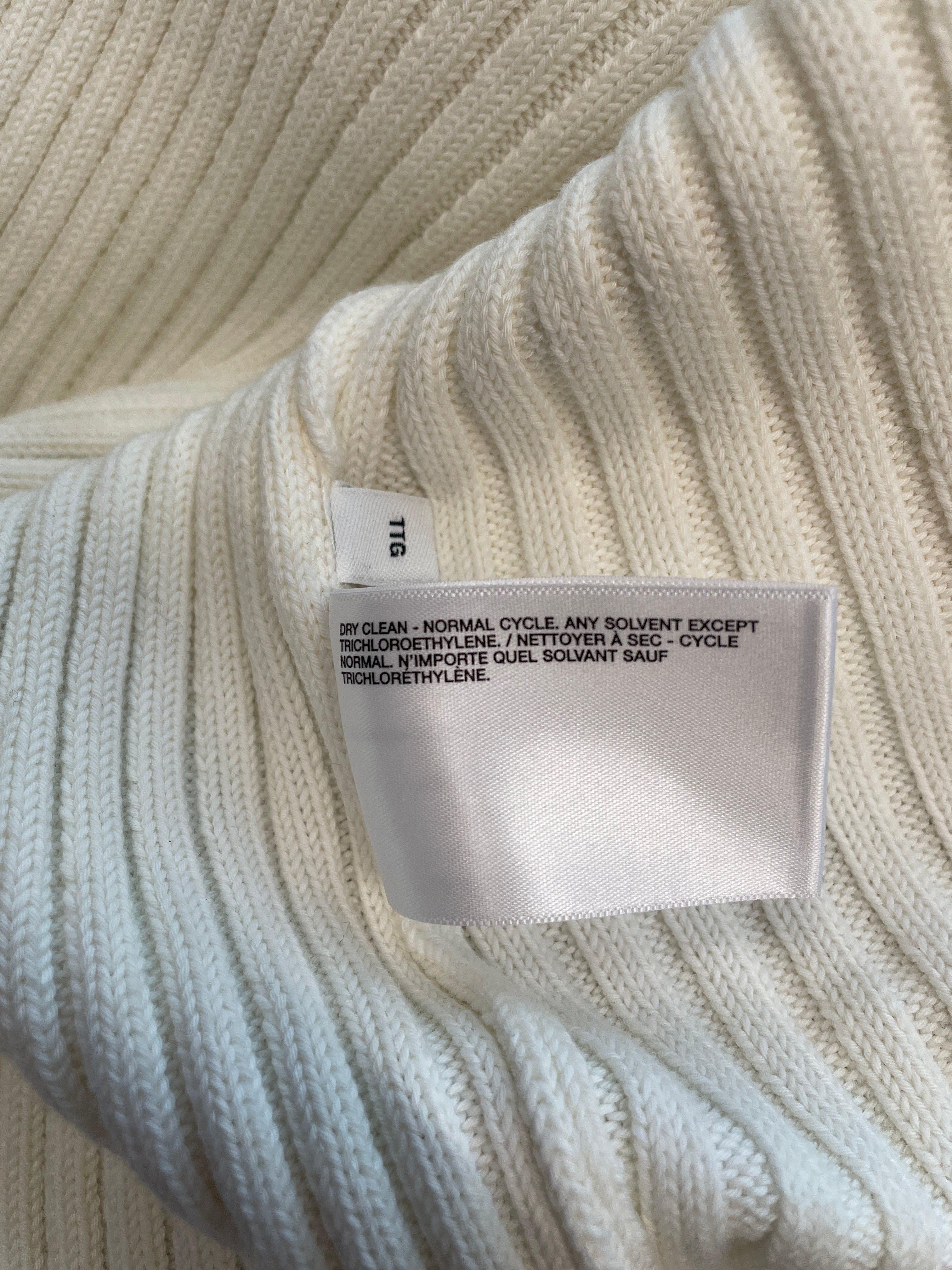Helmut Lang/Sweater/XXL/Cotton/WHT/KNIT SWEATER view 6