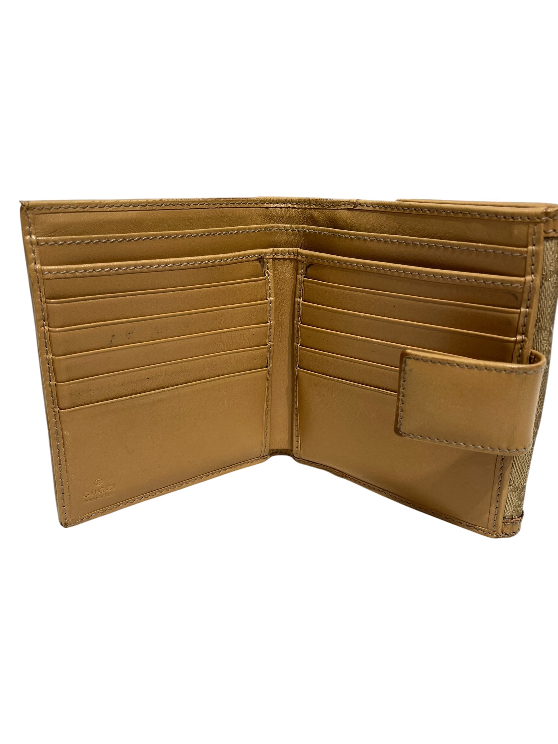 GUCCI/Bifold Wallet/Monogram/Cotton/BEG/HORSEBIT TASSLE 233053 2184 view 6