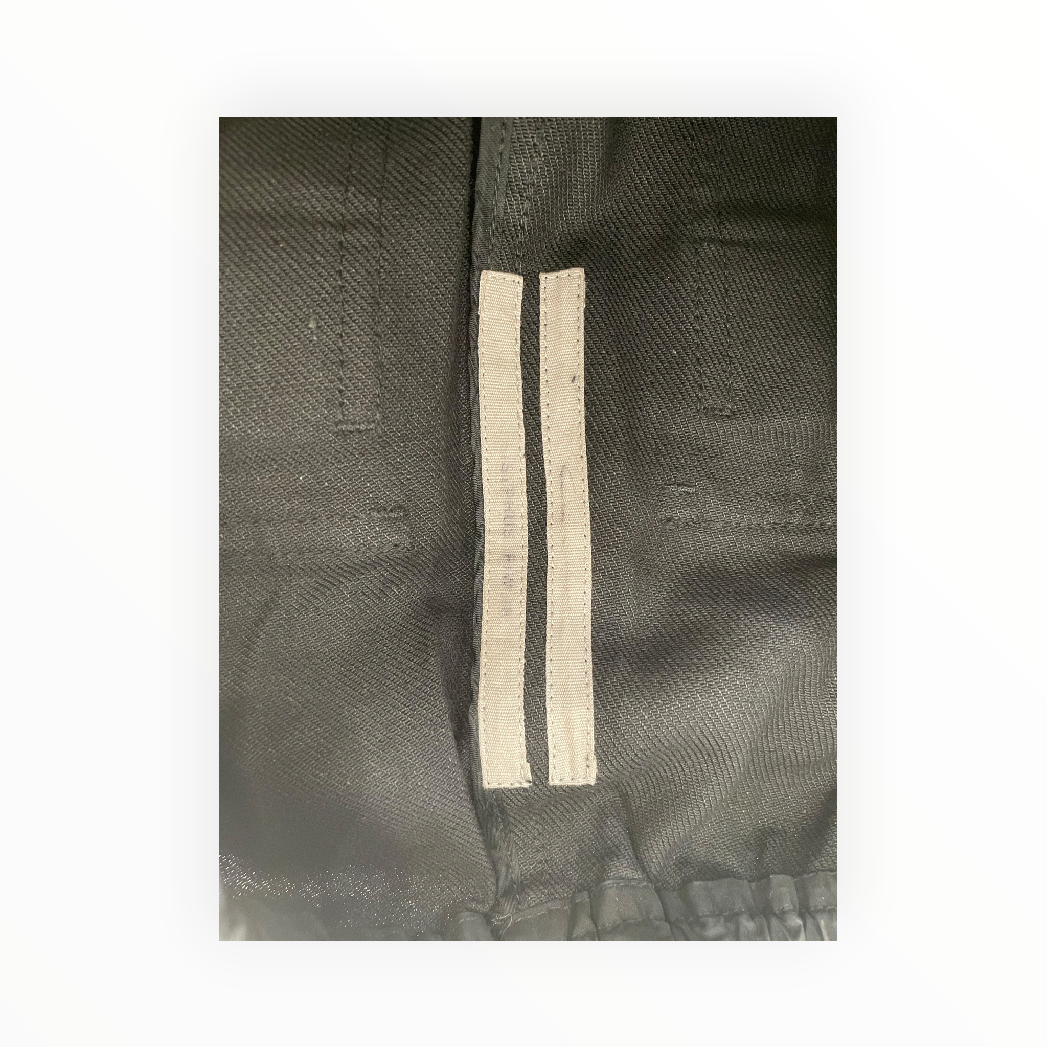 Rick Owens/Straight Pants/36/Wool/BLK/Button Fly/cotton/wool blend view 3