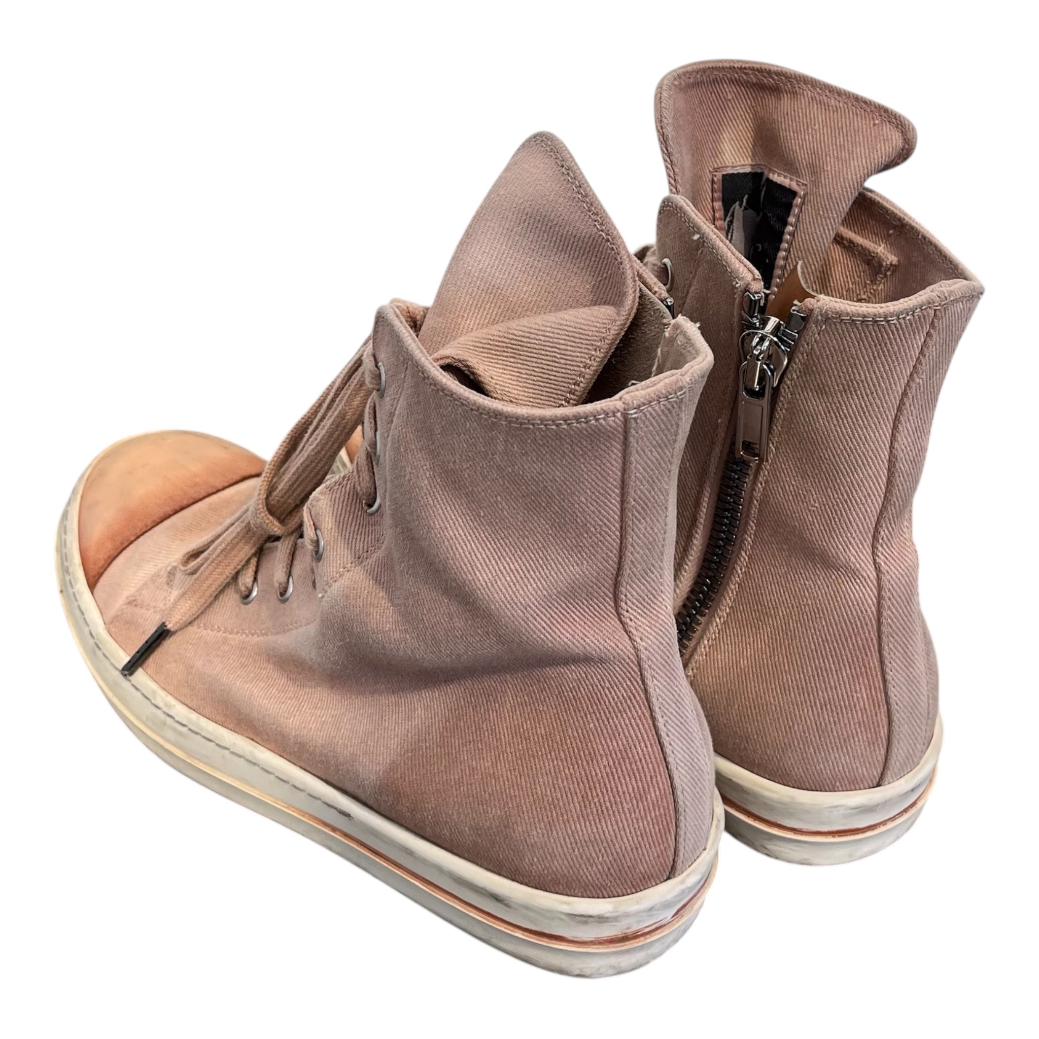 RICK OWENS DRKSHDW/Hi-Sneakers/EU 41/PNK/faded pink ramones view 2