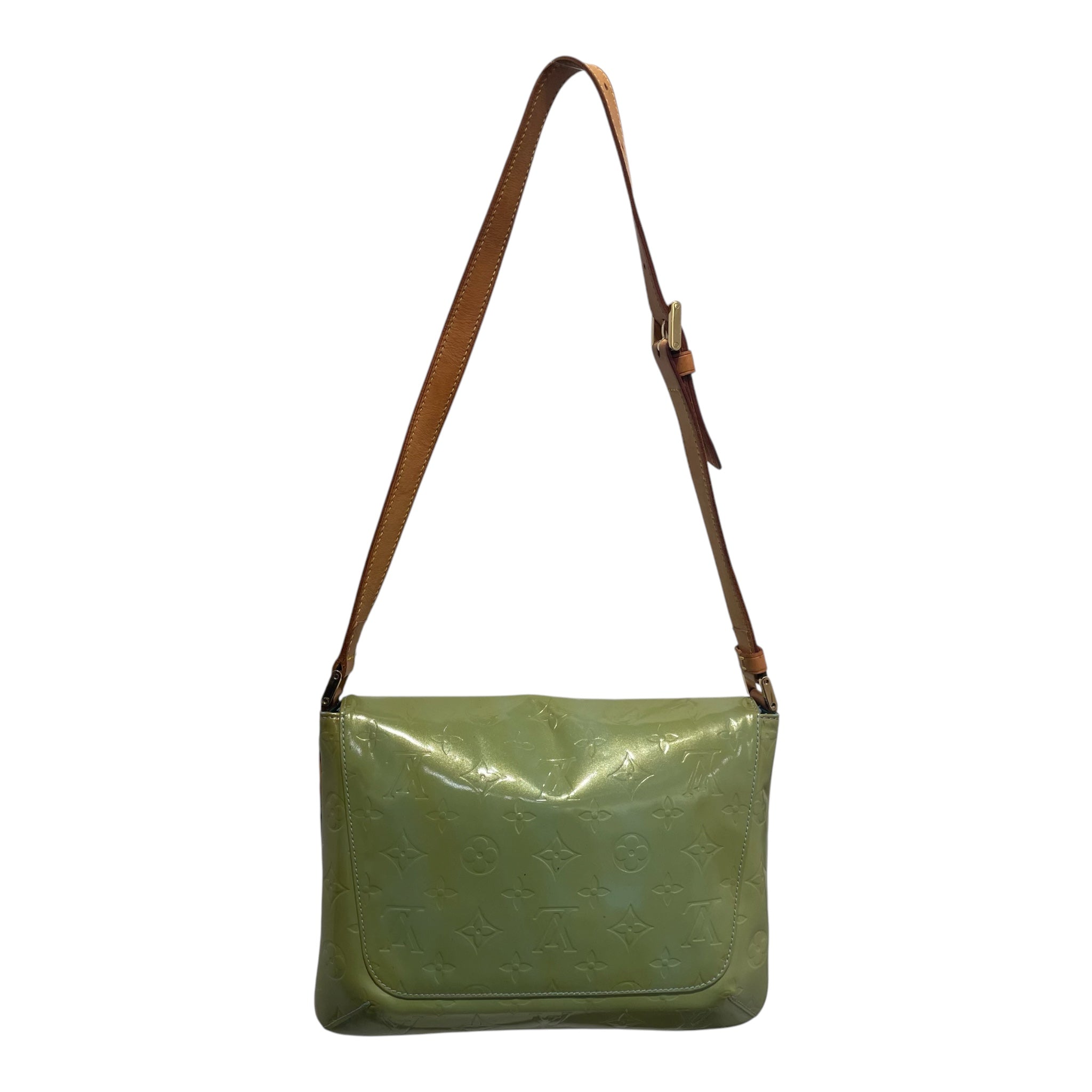 LOUIS VUITTON/Hand Bag/Monogram/Leather/GRN/VERNIS THOMPSON STREET BAG view 2