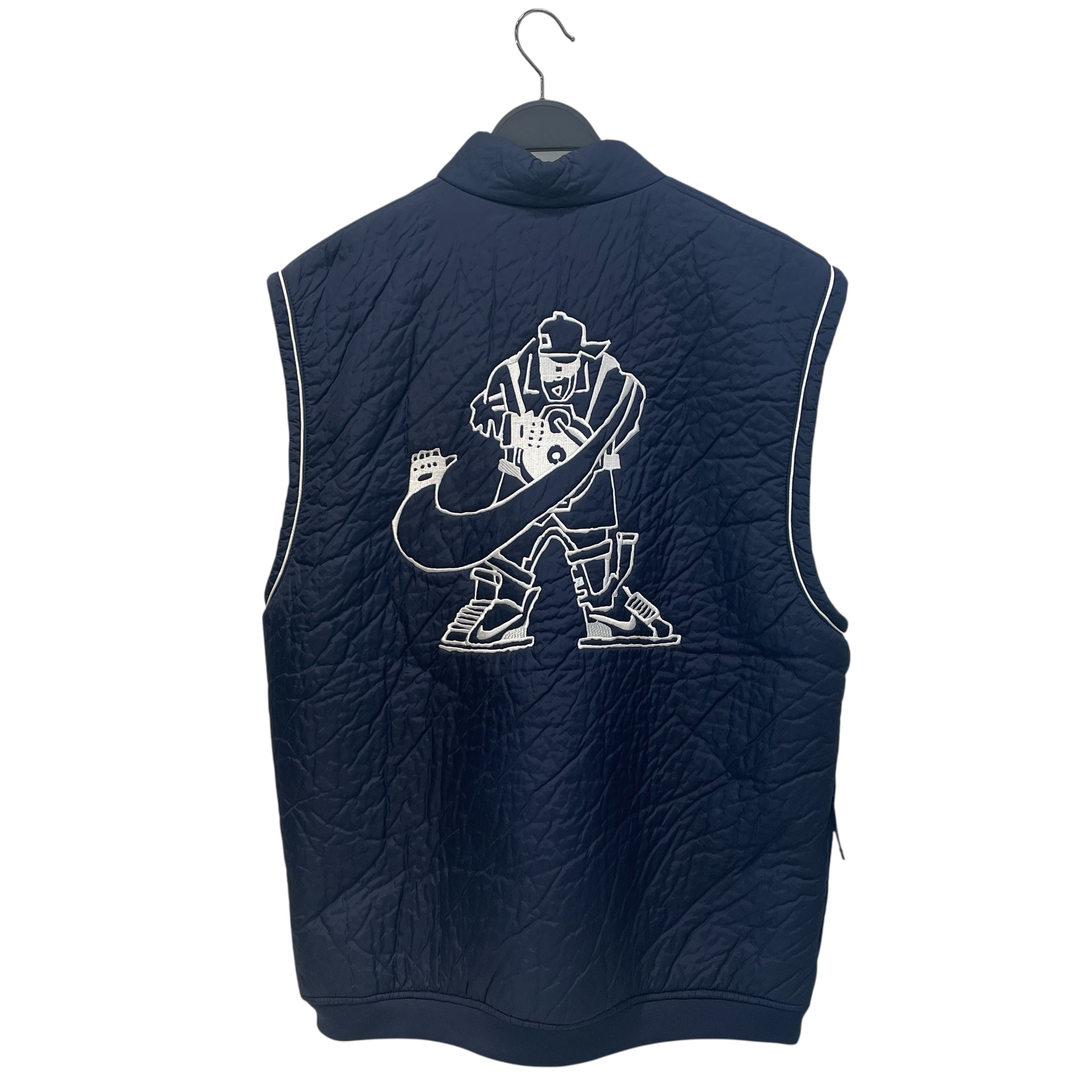 C.E(CAV EMPT)/NIKE/Puffer Vest/S/Nylon/NVY/ view 2