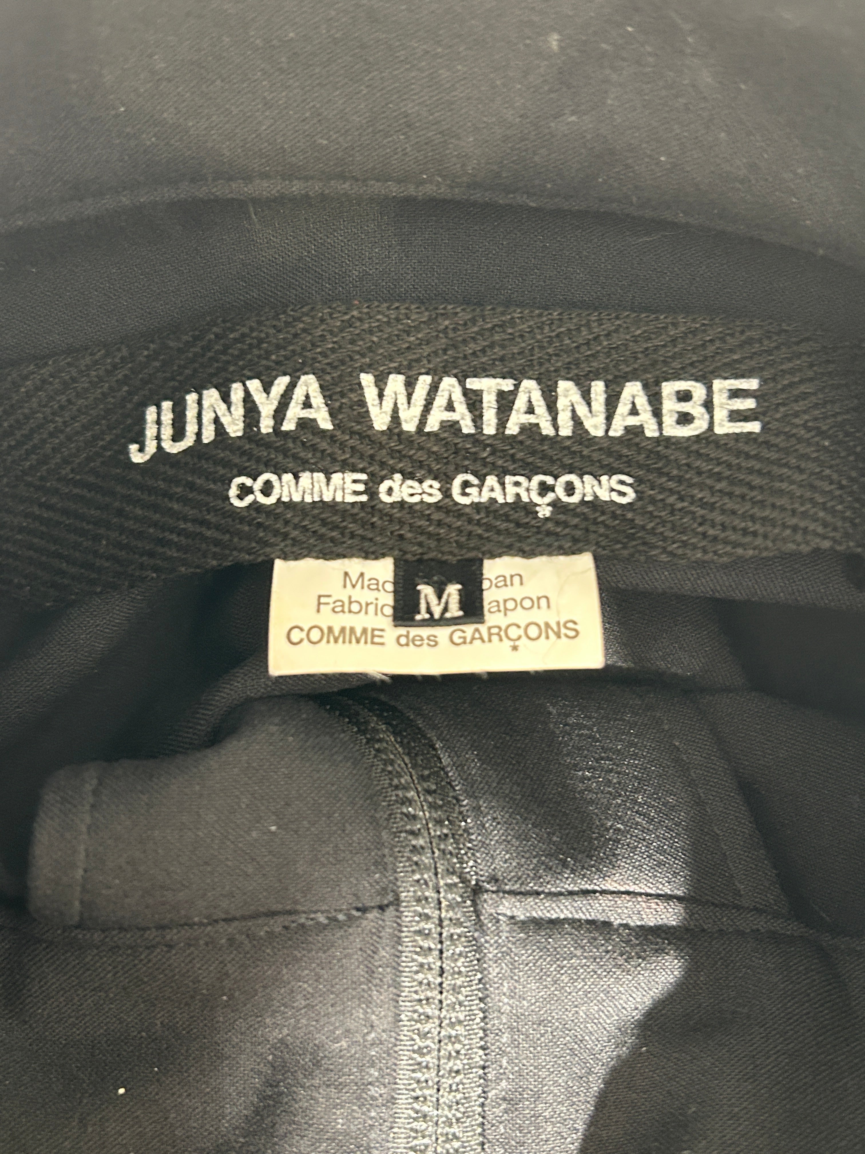 JUNYA WATANABE COMME des GARCONS/Jacket/M/BLK/SLEEVE GRAPHIC ZIP UP JKT view 3