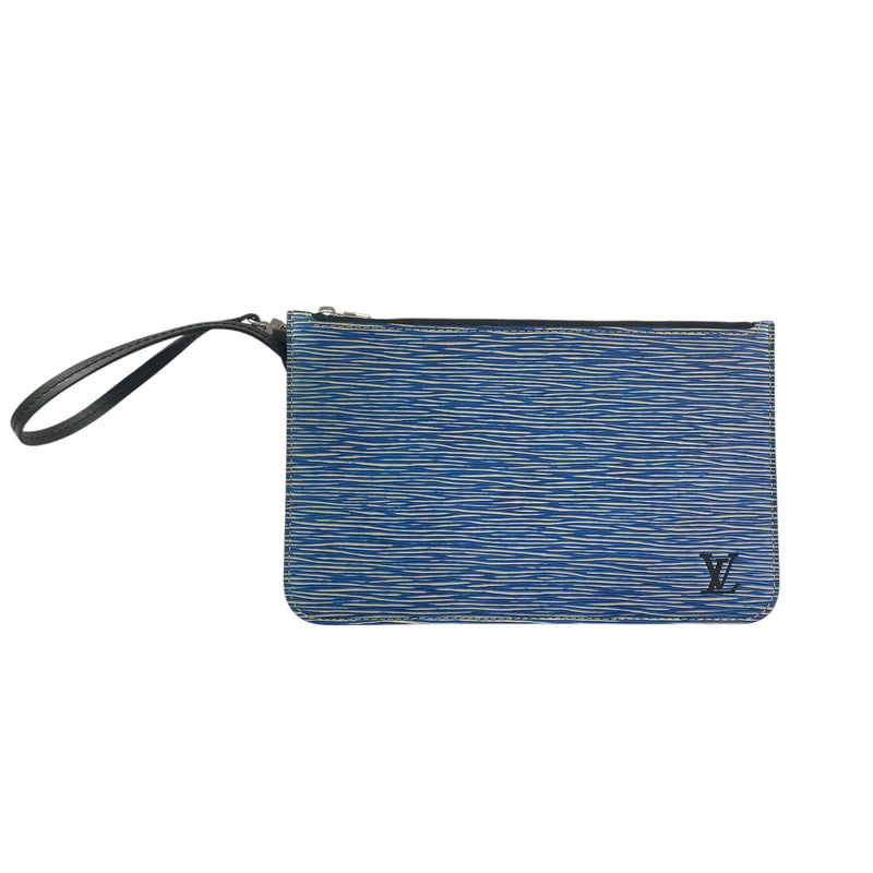 LOUIS VUITTON/Pouch/Leather/BLU/EPI LEATHER WRISTLET