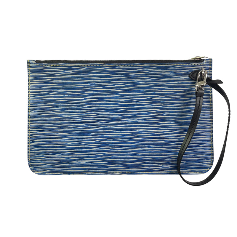 LOUIS VUITTON/Pouch/Leather/BLU/EPI LEATHER WRISTLET