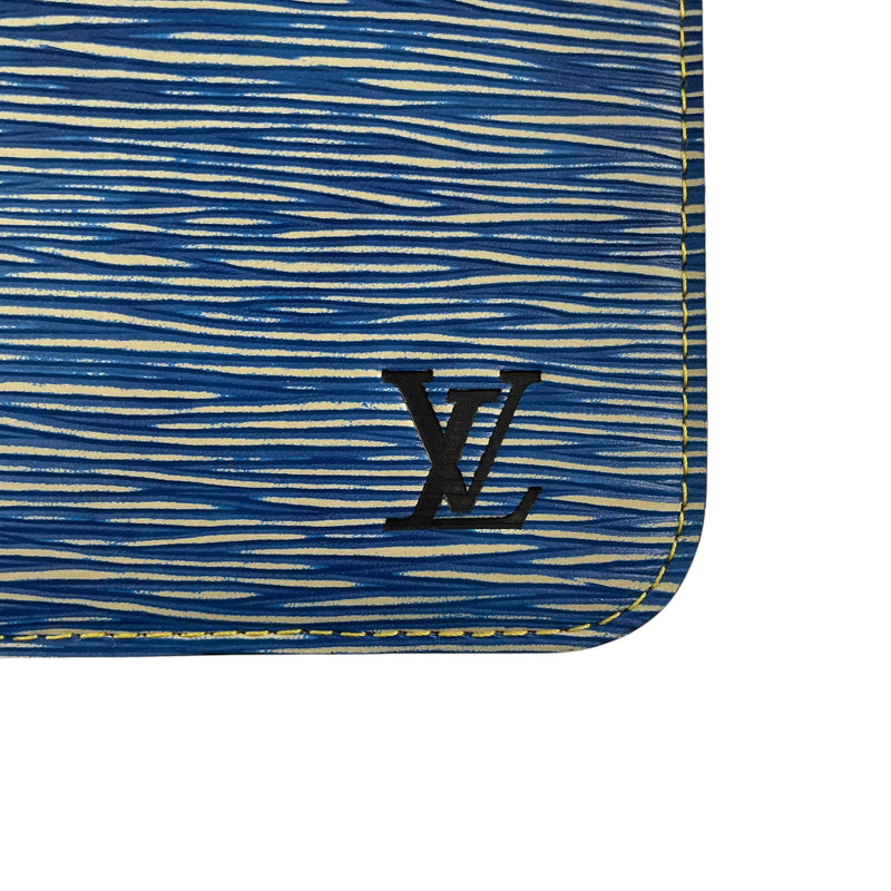 LOUIS VUITTON/Pouch/Leather/BLU/EPI LEATHER WRISTLET