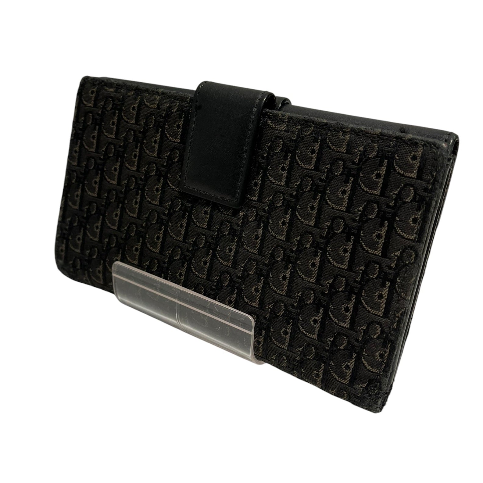 Christian Dior/Wallet/All Over Print/Leather/BLK/TROTTER CANVAS MONO view 2