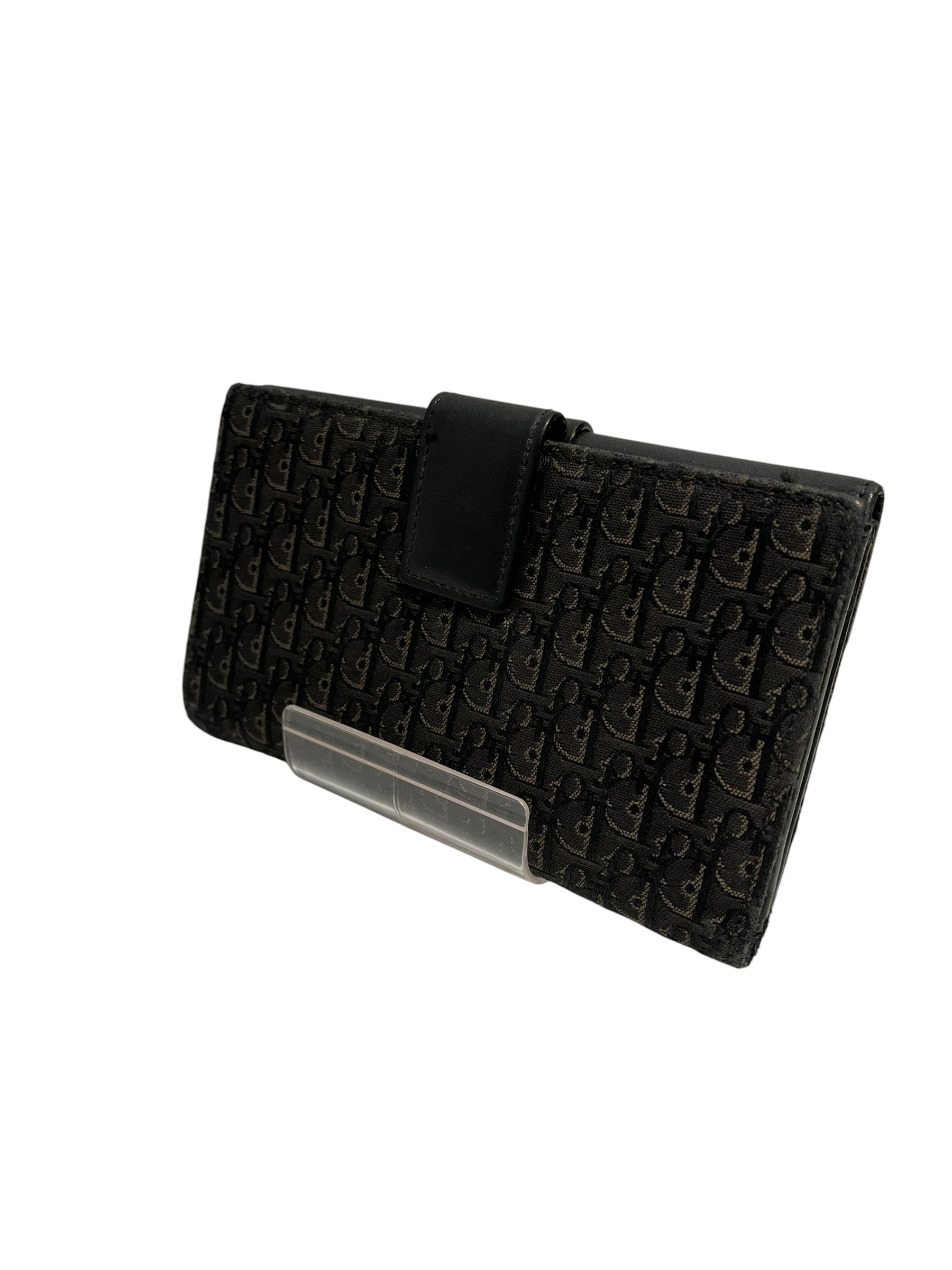 Christian Dior/Wallet/All Over Print/Leather/BLK/TROTTER CANVAS MONO view 2